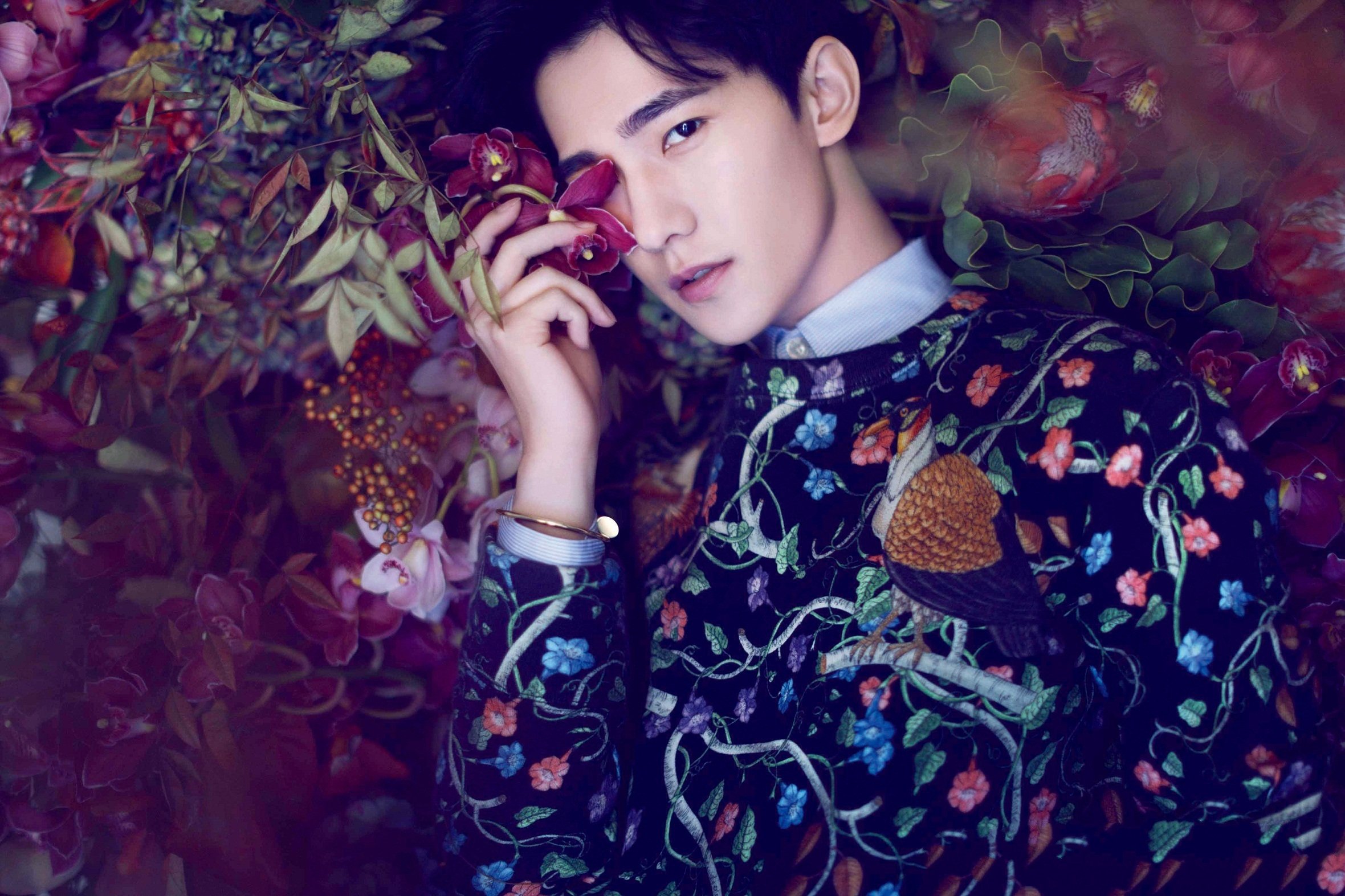 杨洋,帅哥,鲜花