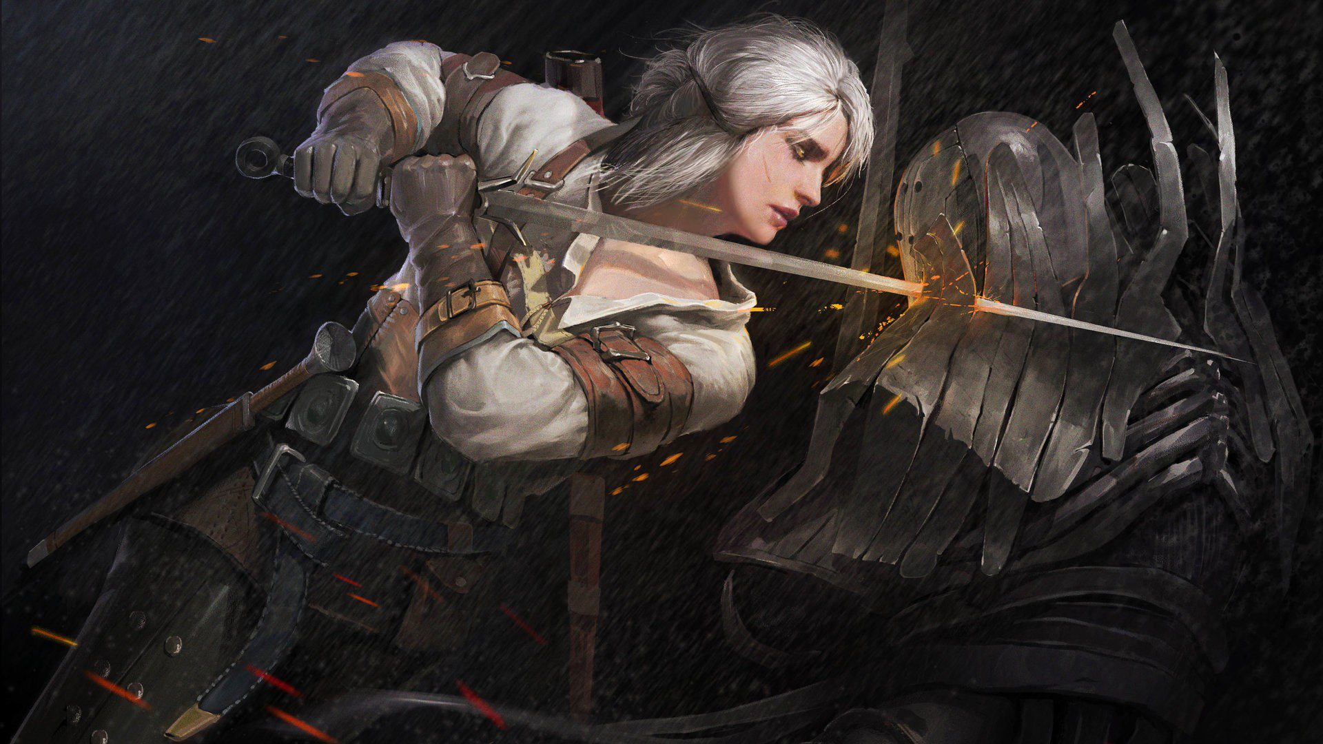 主机游戏,巫师3狂猎,剑士