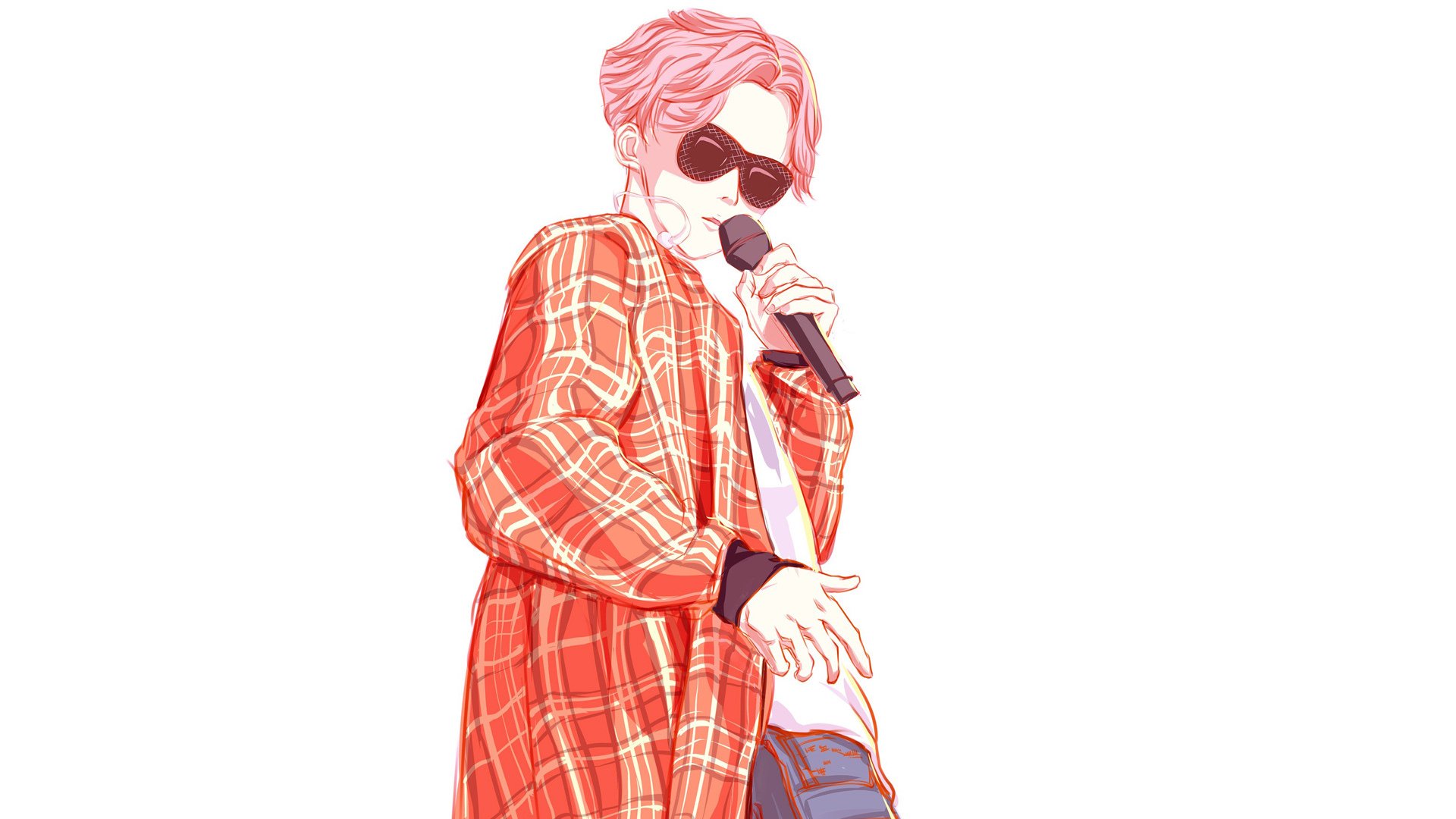 鹿晗,手绘,卡通