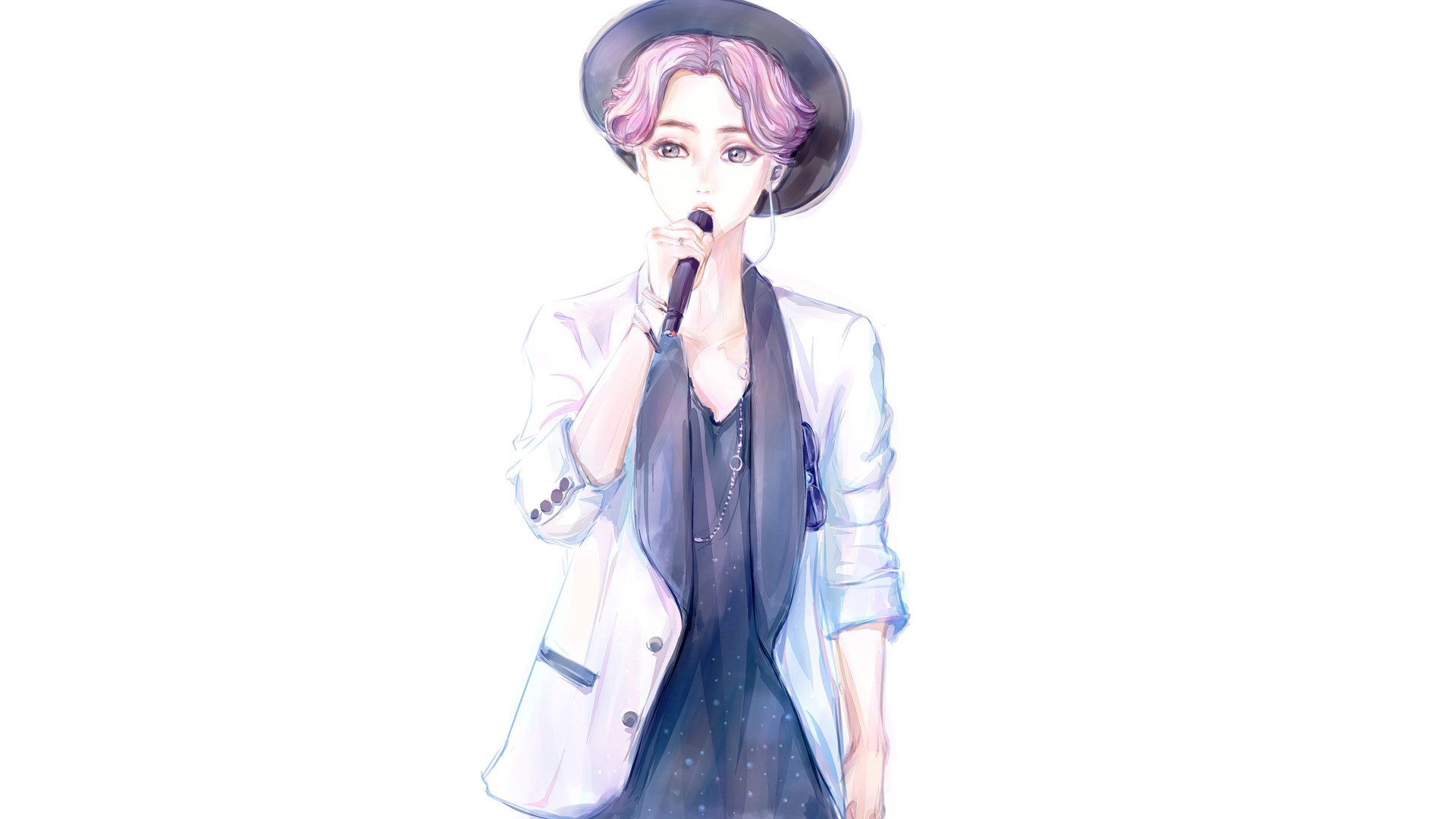 鹿晗,手绘,卡通