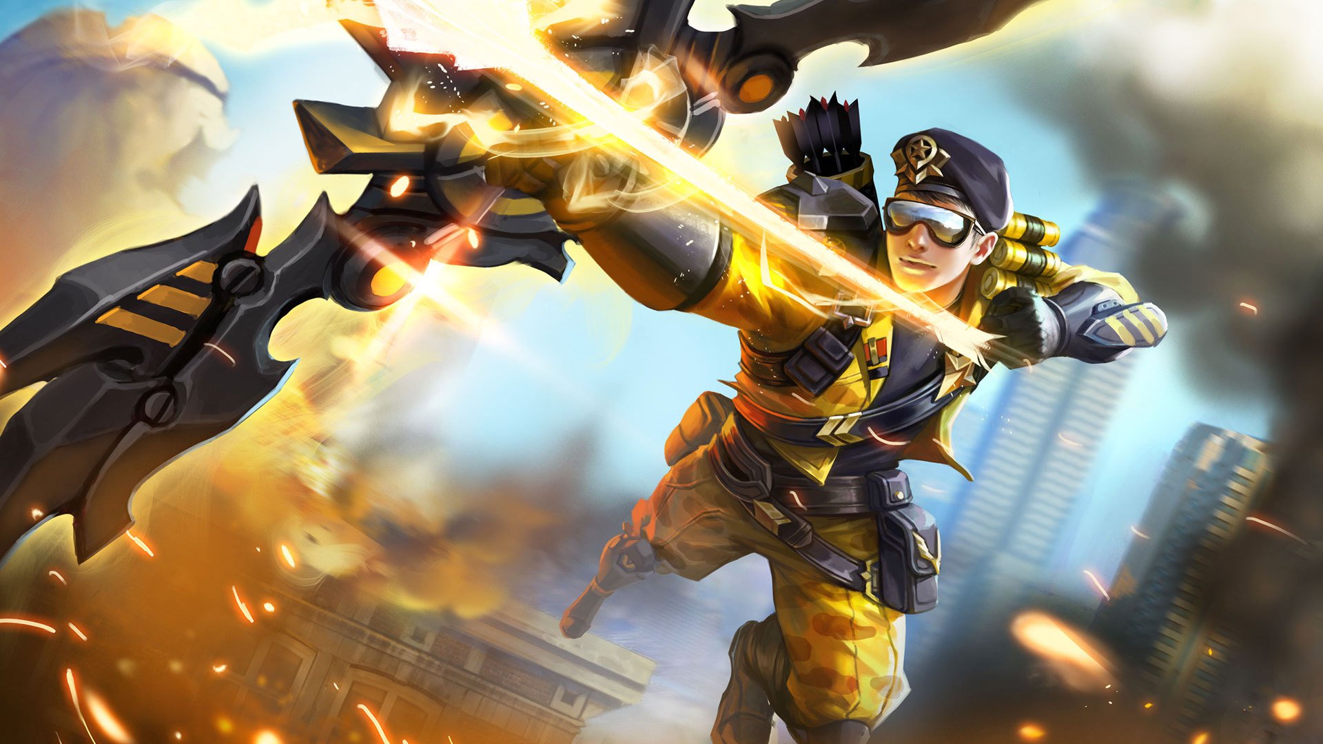 王者荣耀,后羿精灵王阿尔法小队半神之弓