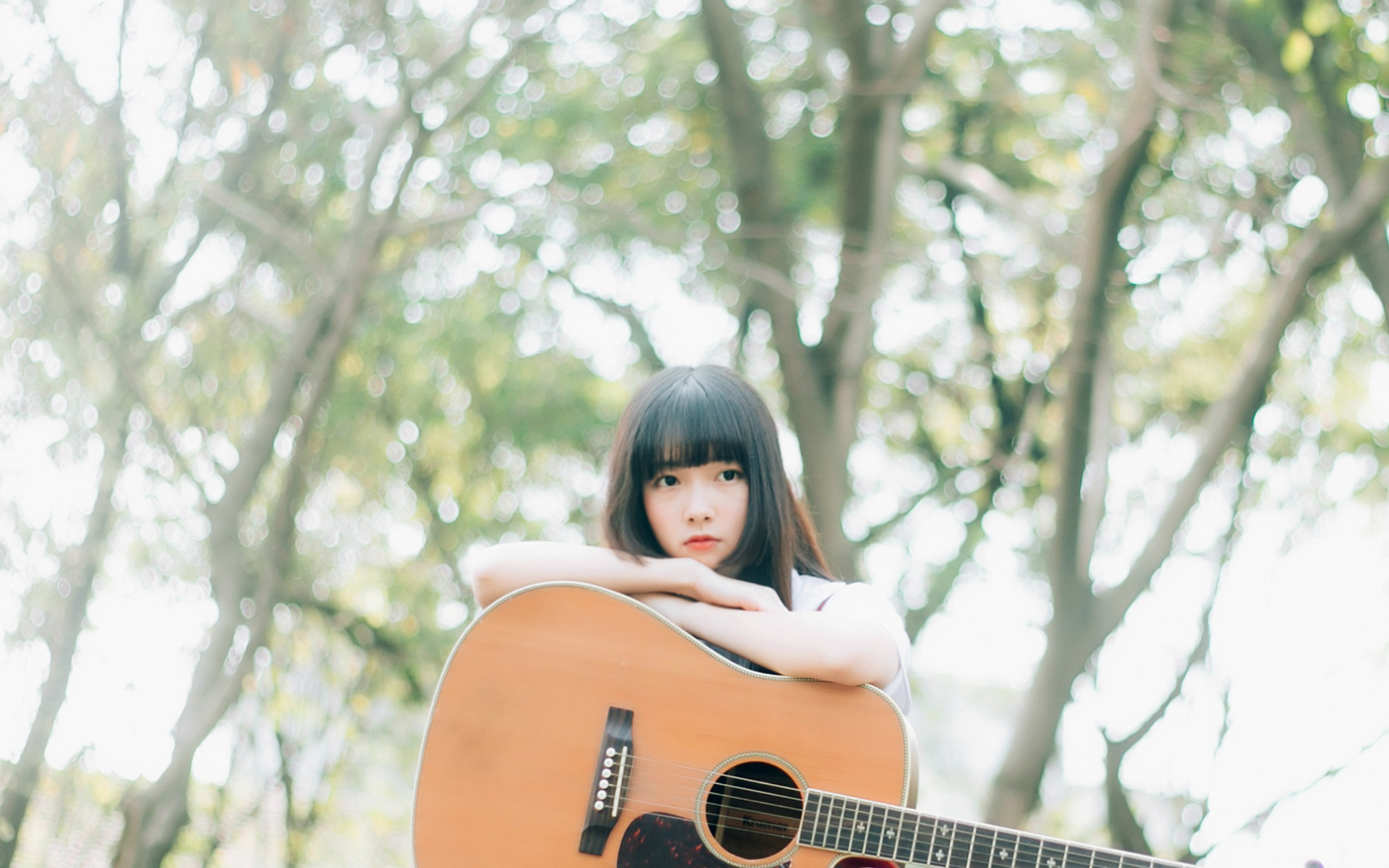 清纯,学生,青春,文艺,吉他