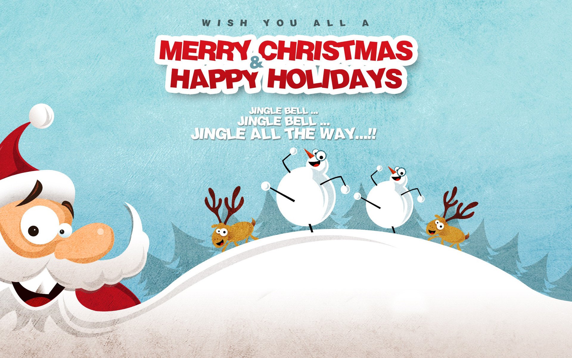 圣诞节,雪人,圣诞老人,卡通