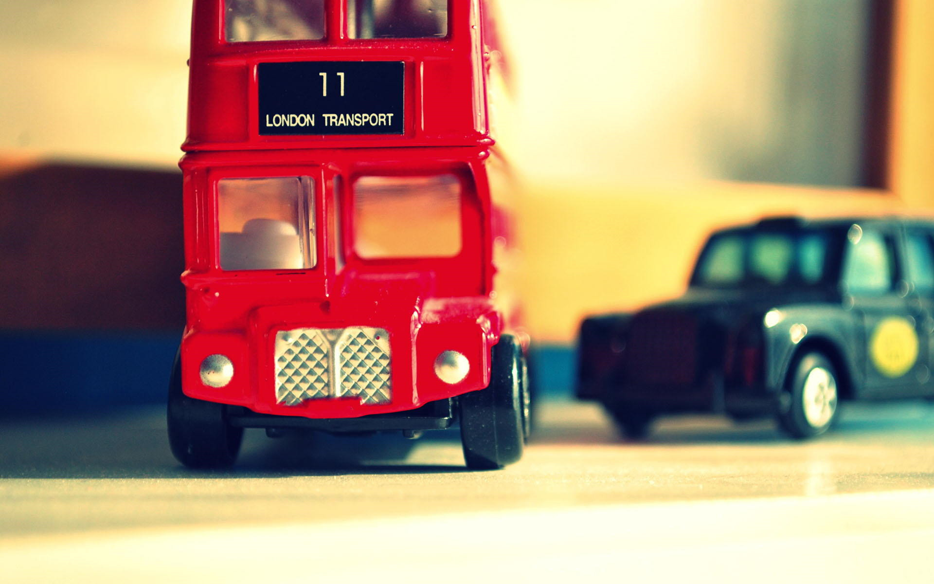 微景观,模型,玩具,巴士