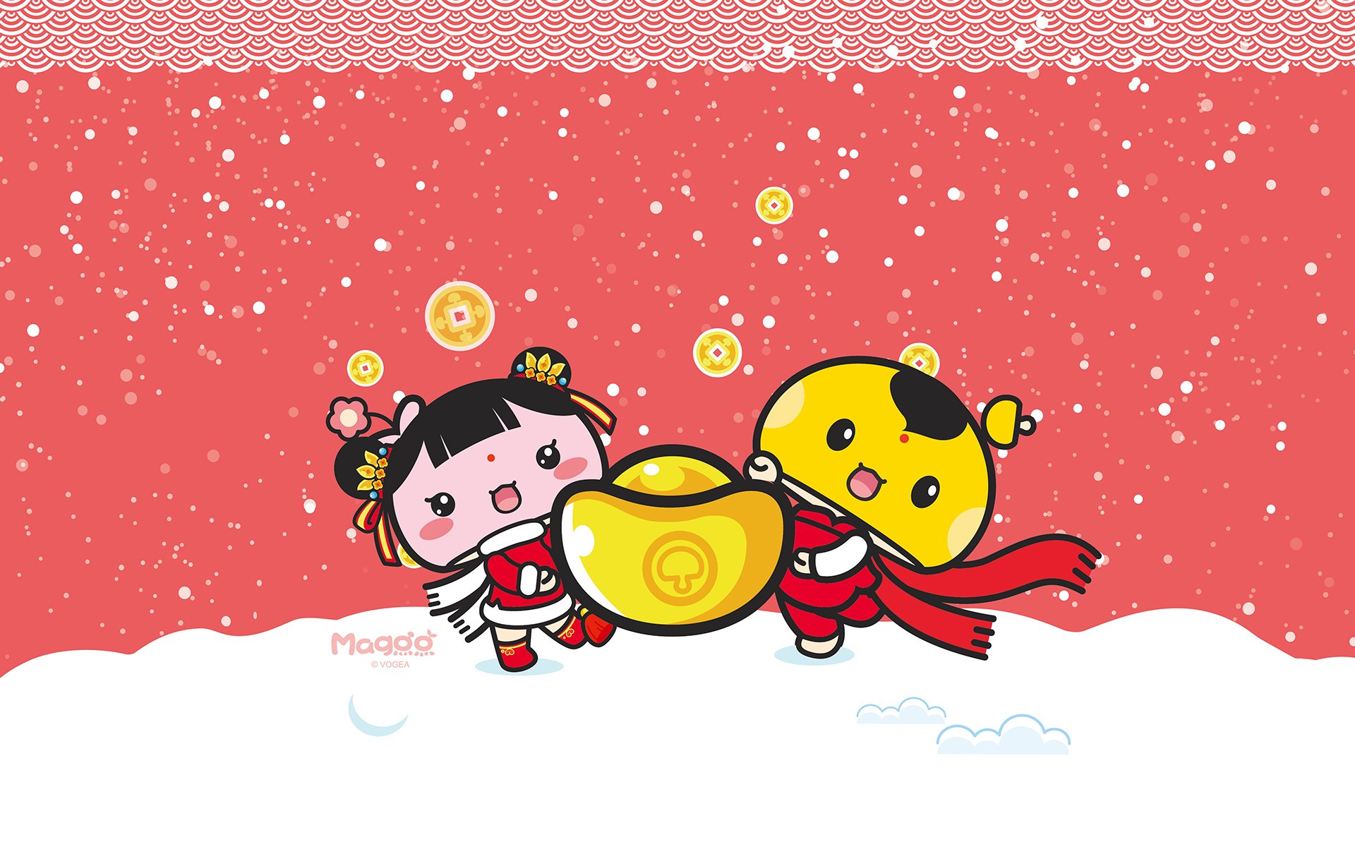 2017,新年快乐,蘑菇点点