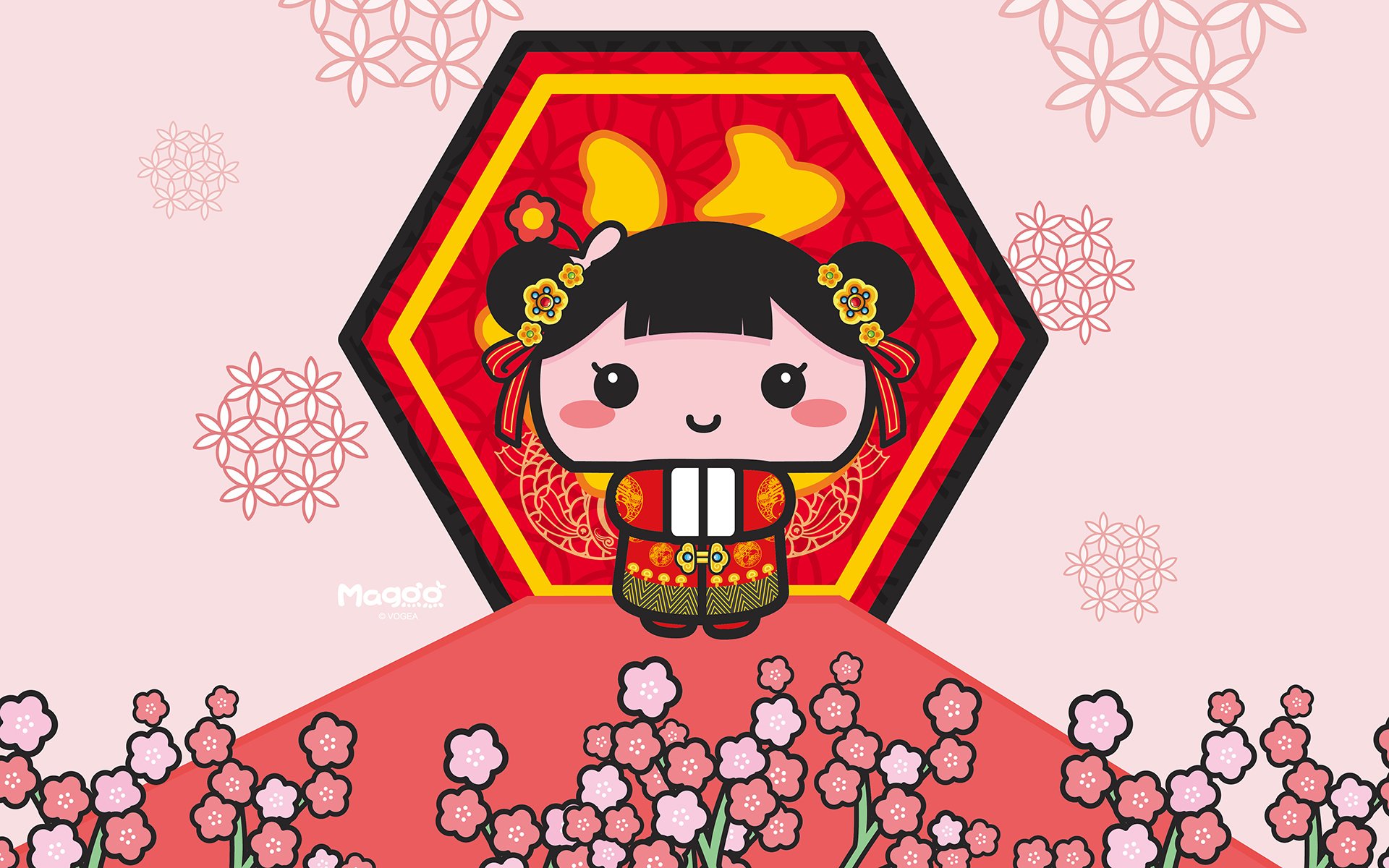 2017,新年快乐,蘑菇点点,春节,恭喜发财