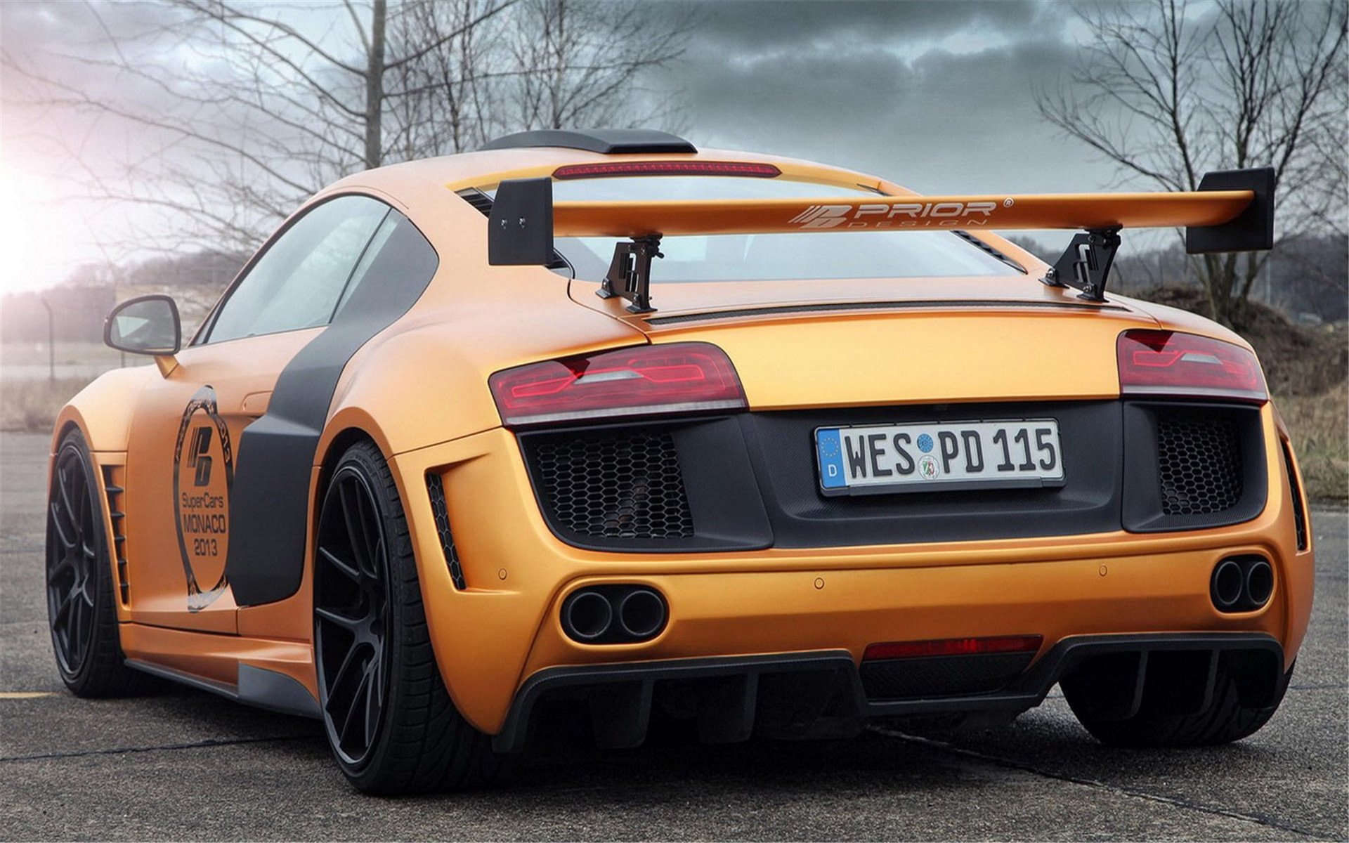 奥迪,TT,橘黄色跑车