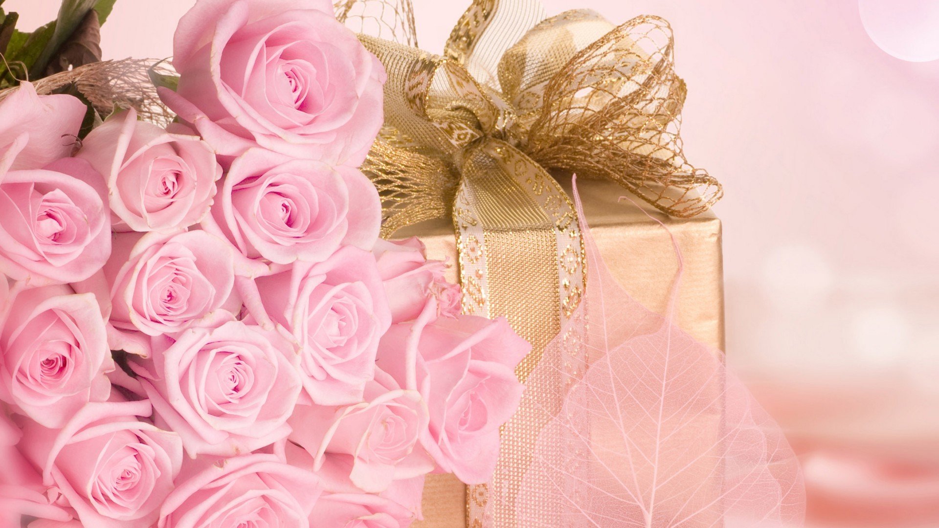 唯美温馨,玫瑰花,礼物