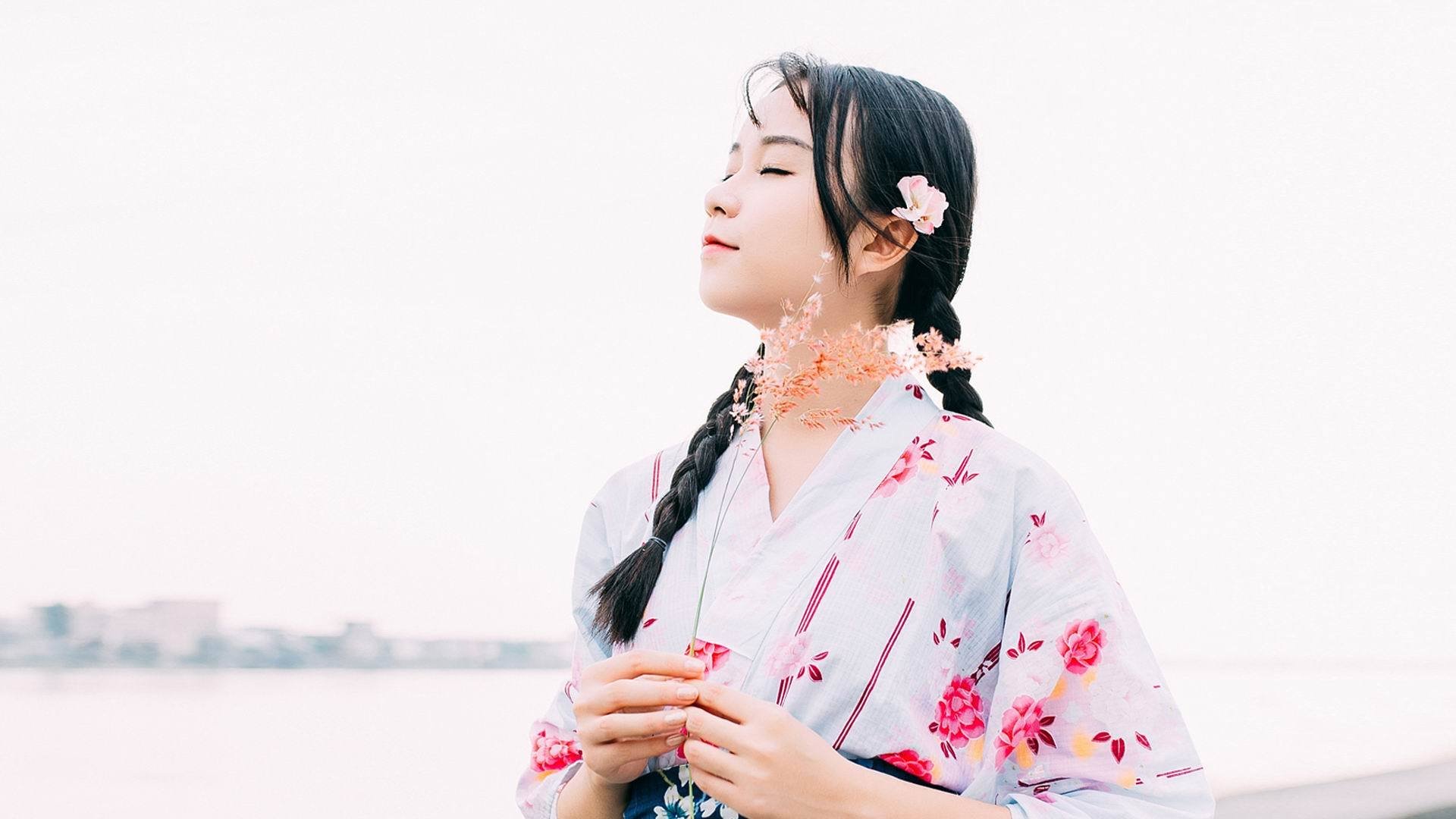 清纯,唯美,日系,和服