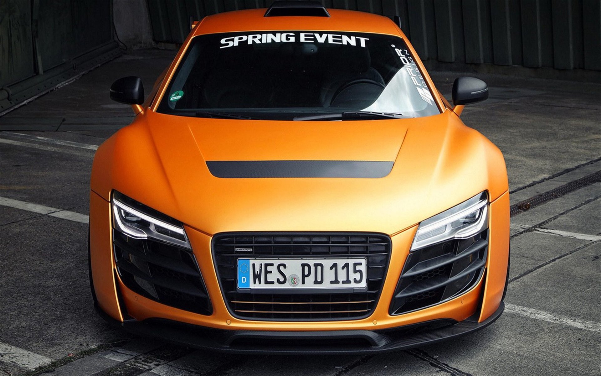 奥迪,R8赛车版,GT8508,橘黄色跑车