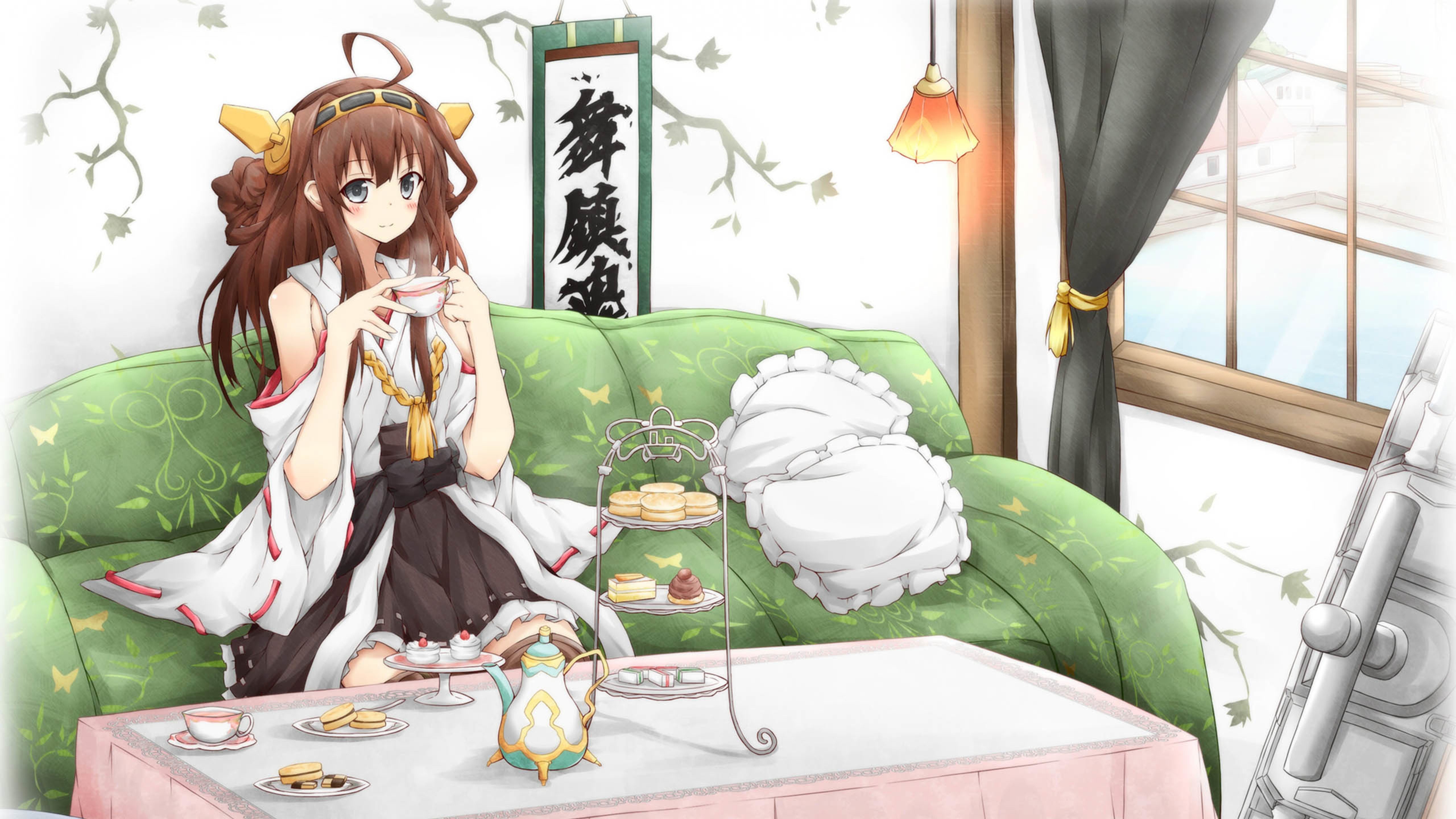 女孩,甜点,下午茶