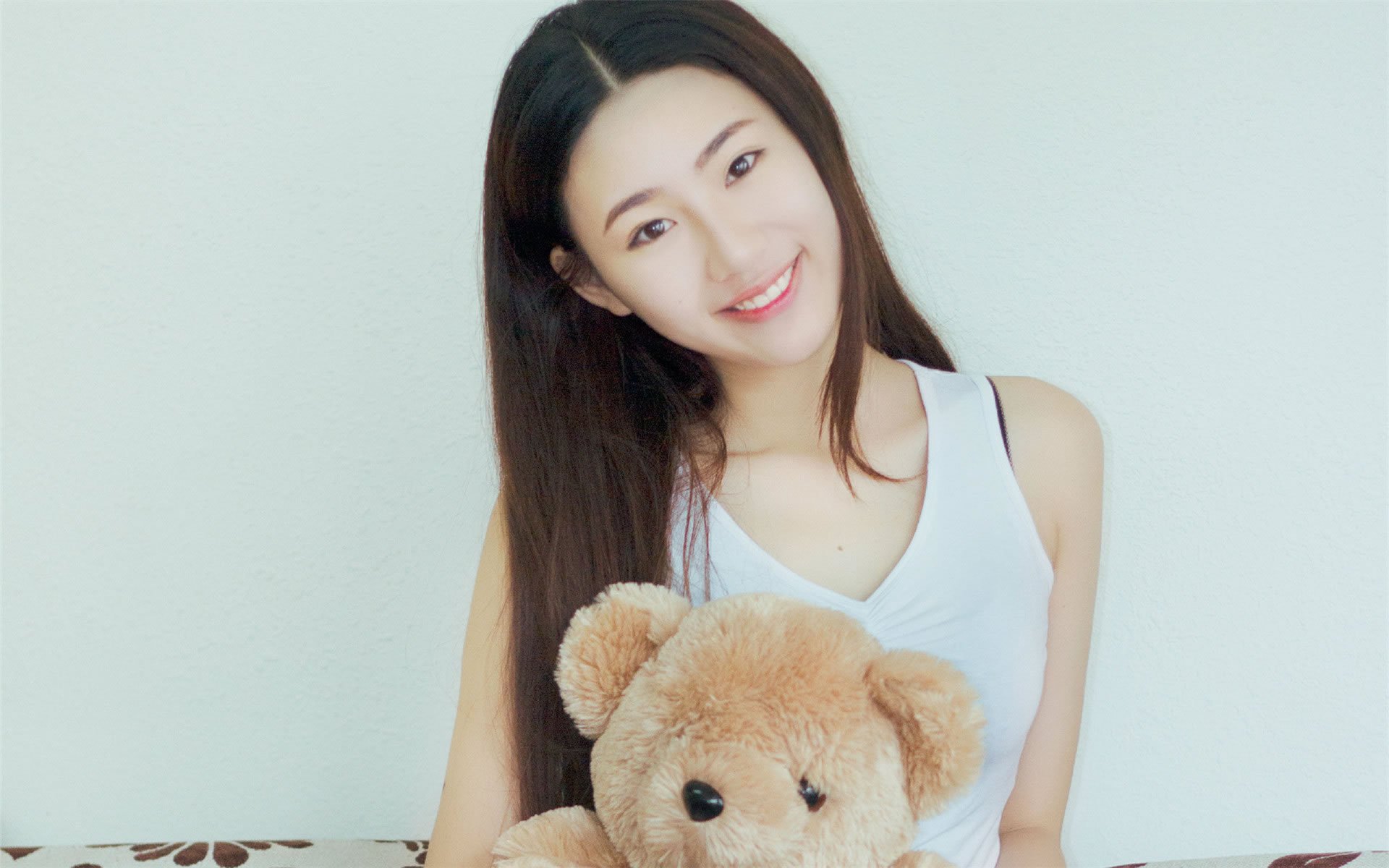 清纯,微笑,布偶,小熊