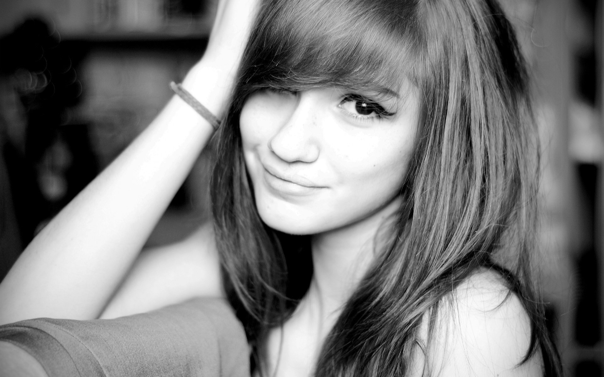 欧美女神,黑白风格