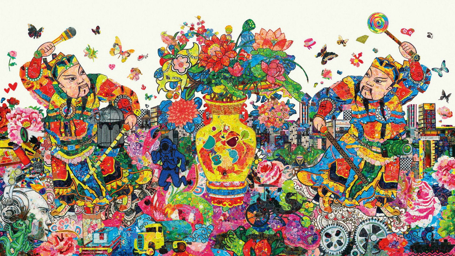 2017,新年快乐,春节,门神