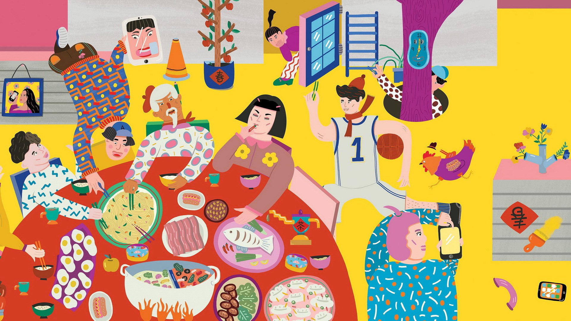 2017,新年快乐,春节,团年饭