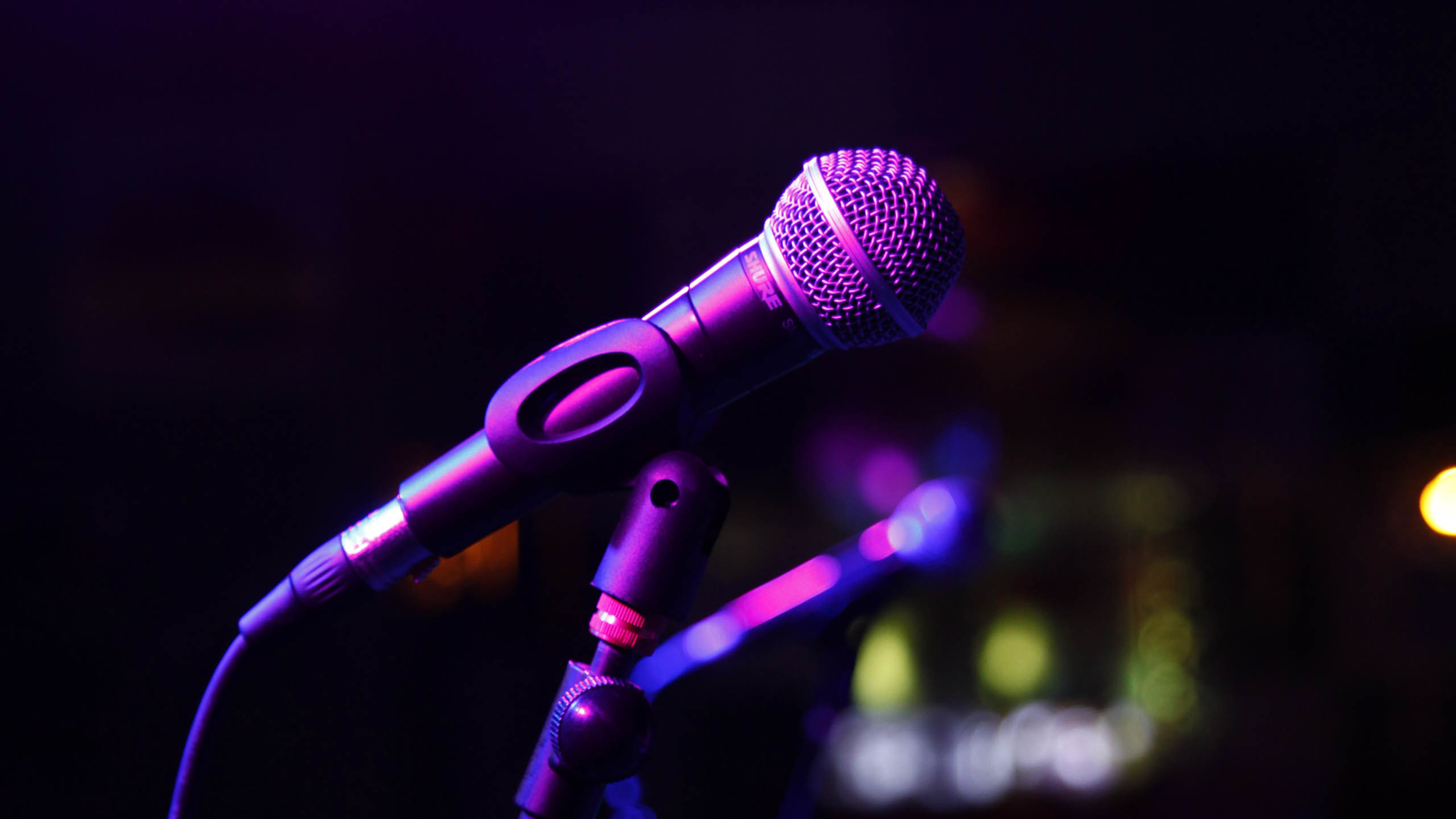 紫色麦克风,话筒