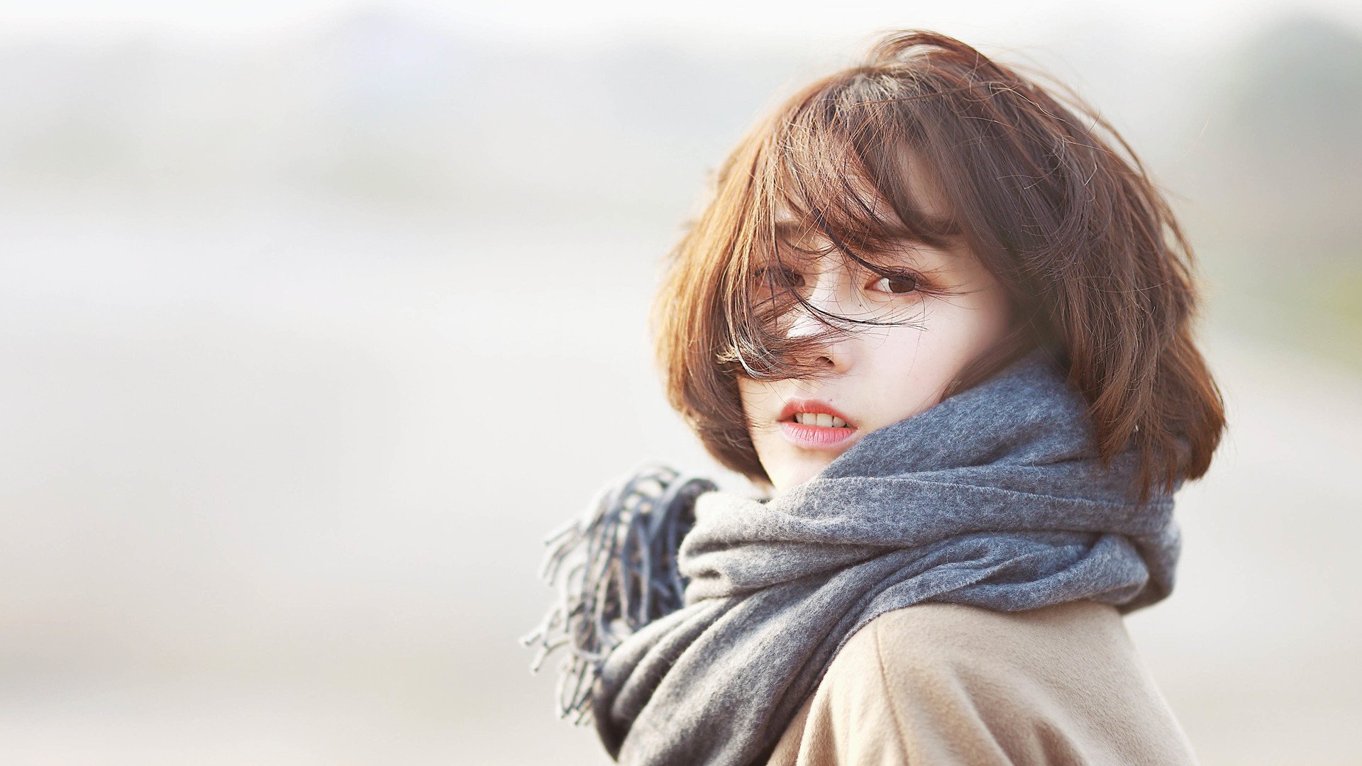 清纯,短发,阳光,治愈系