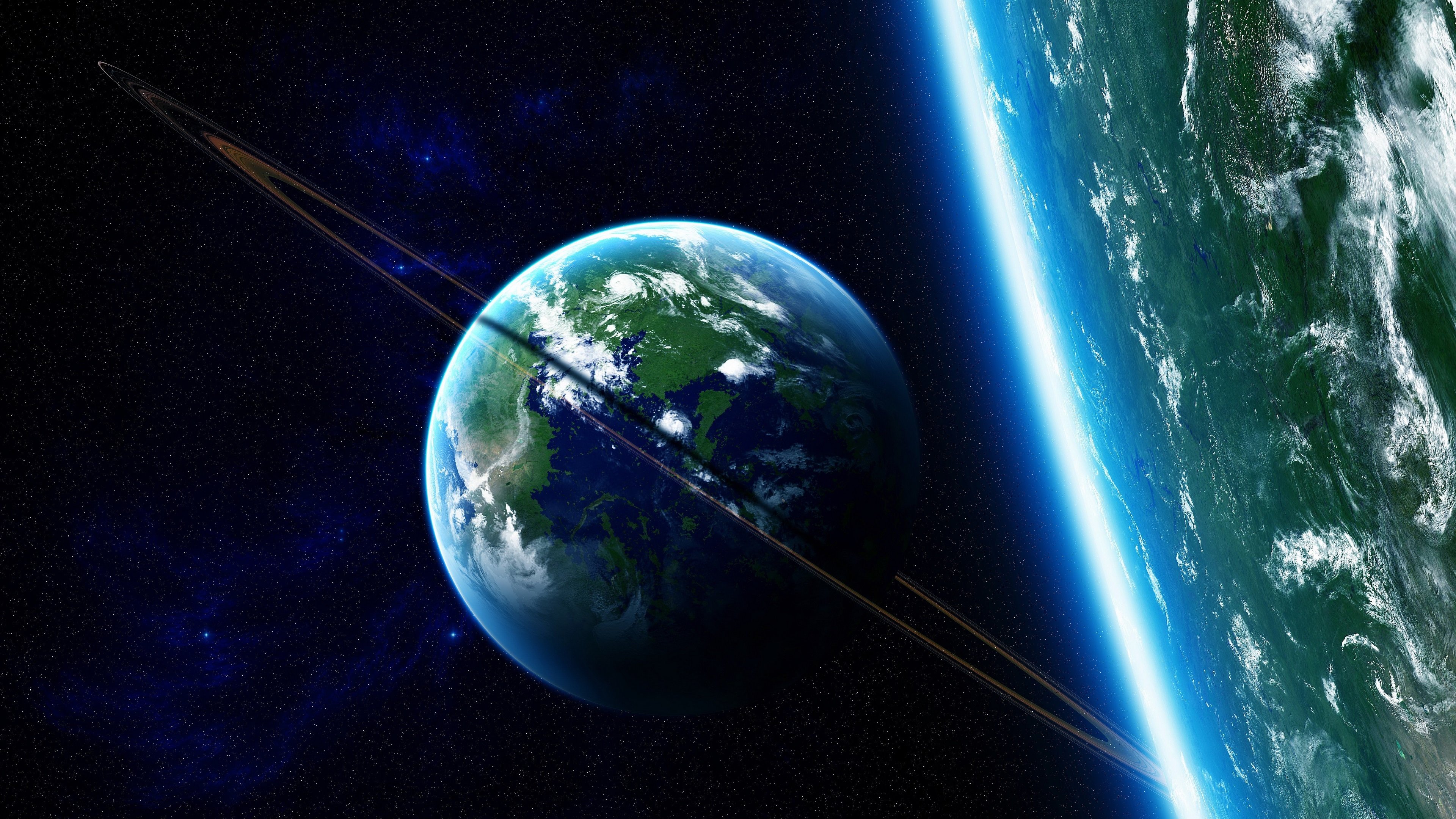 太空,星空,地球