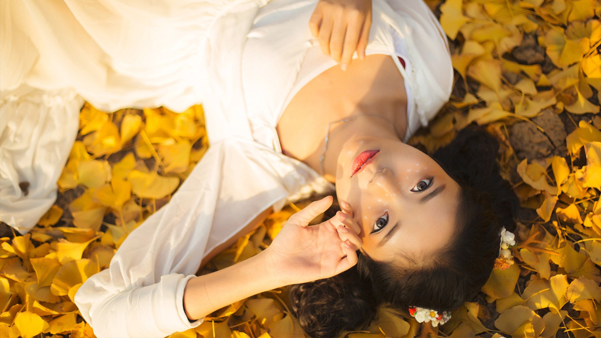 清纯,落叶,唯美