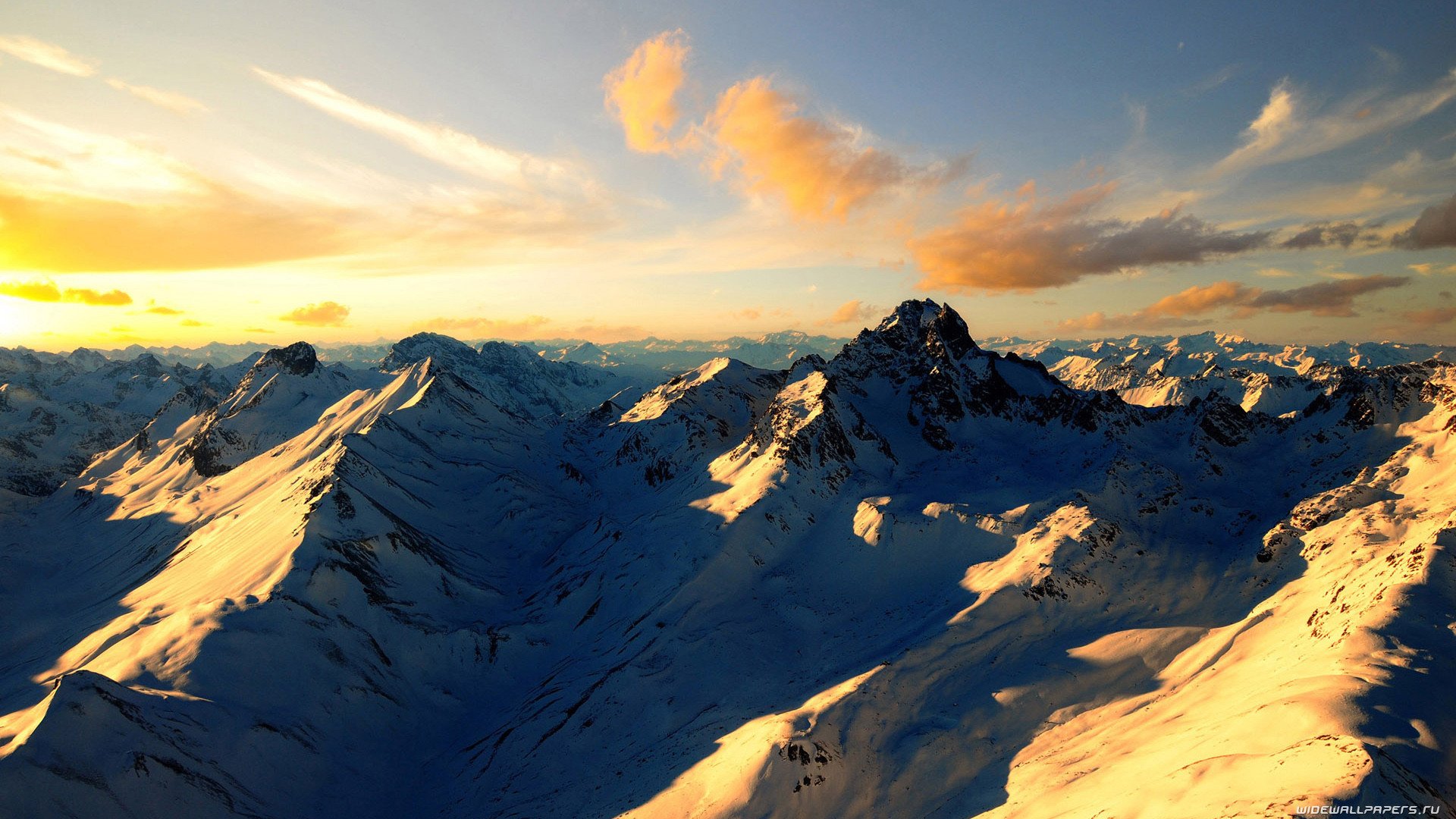冰天雪地,雪山,山峰