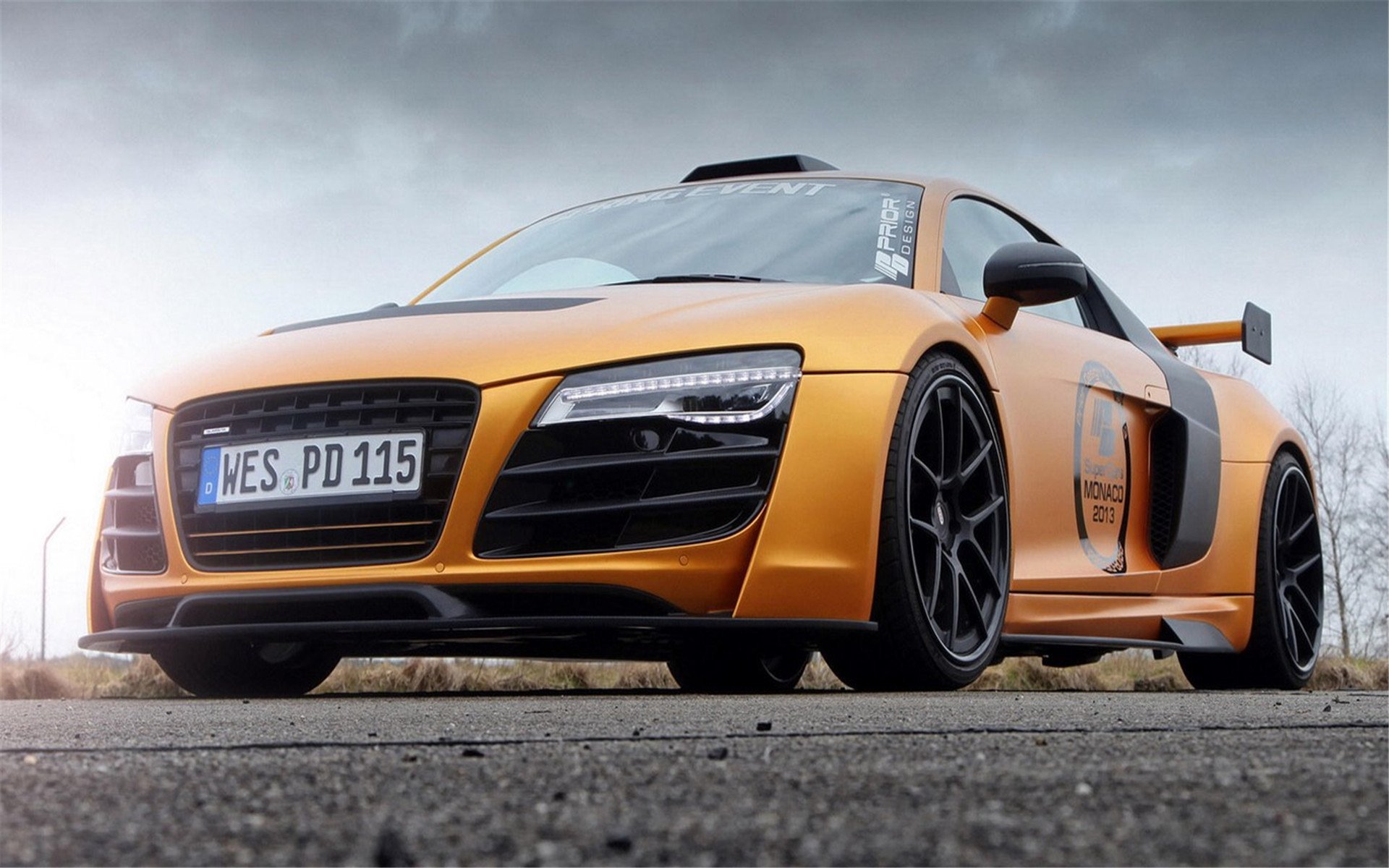 奥迪,TT,橘黄色跑车