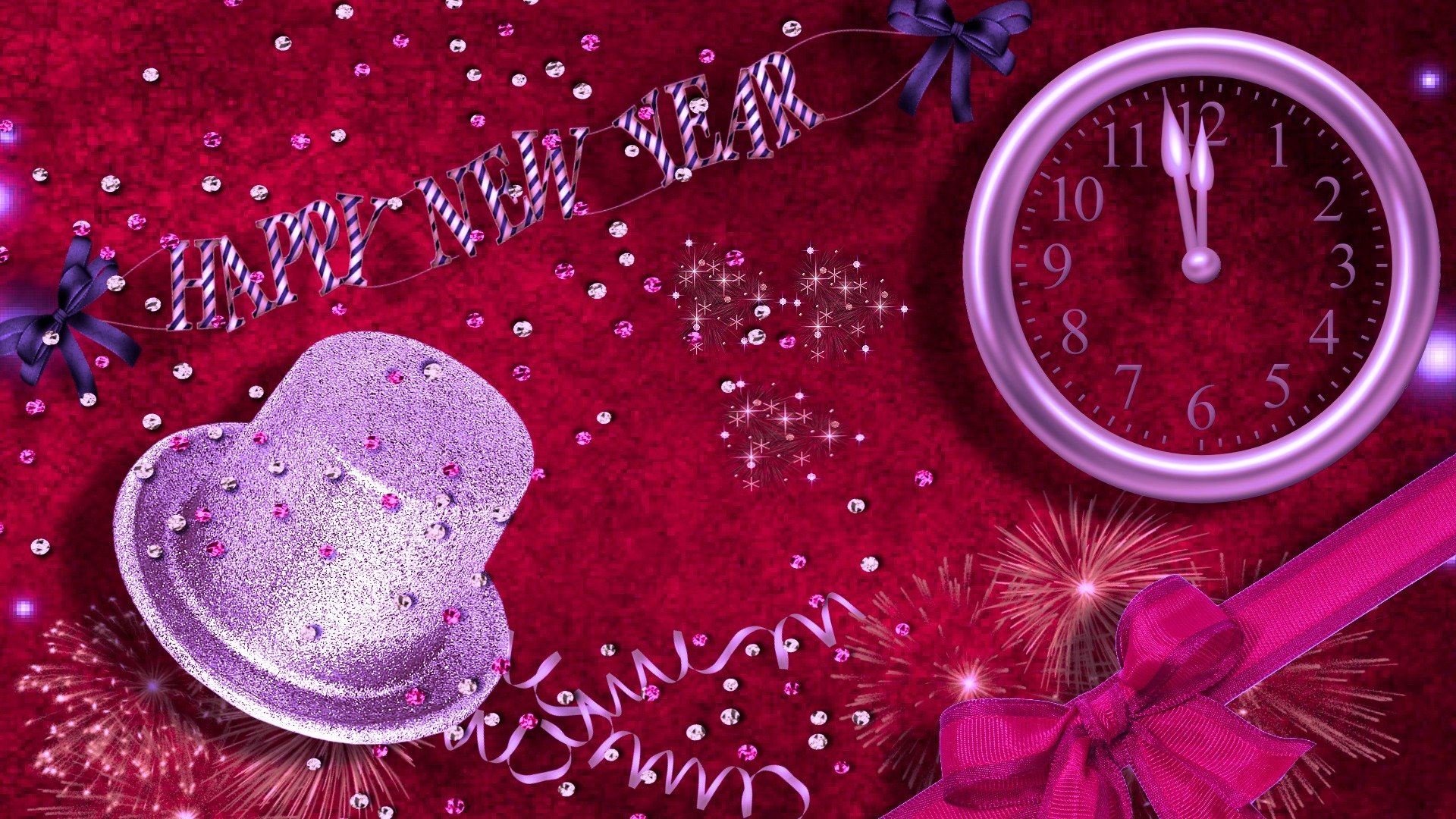 2017,新年快乐,时钟