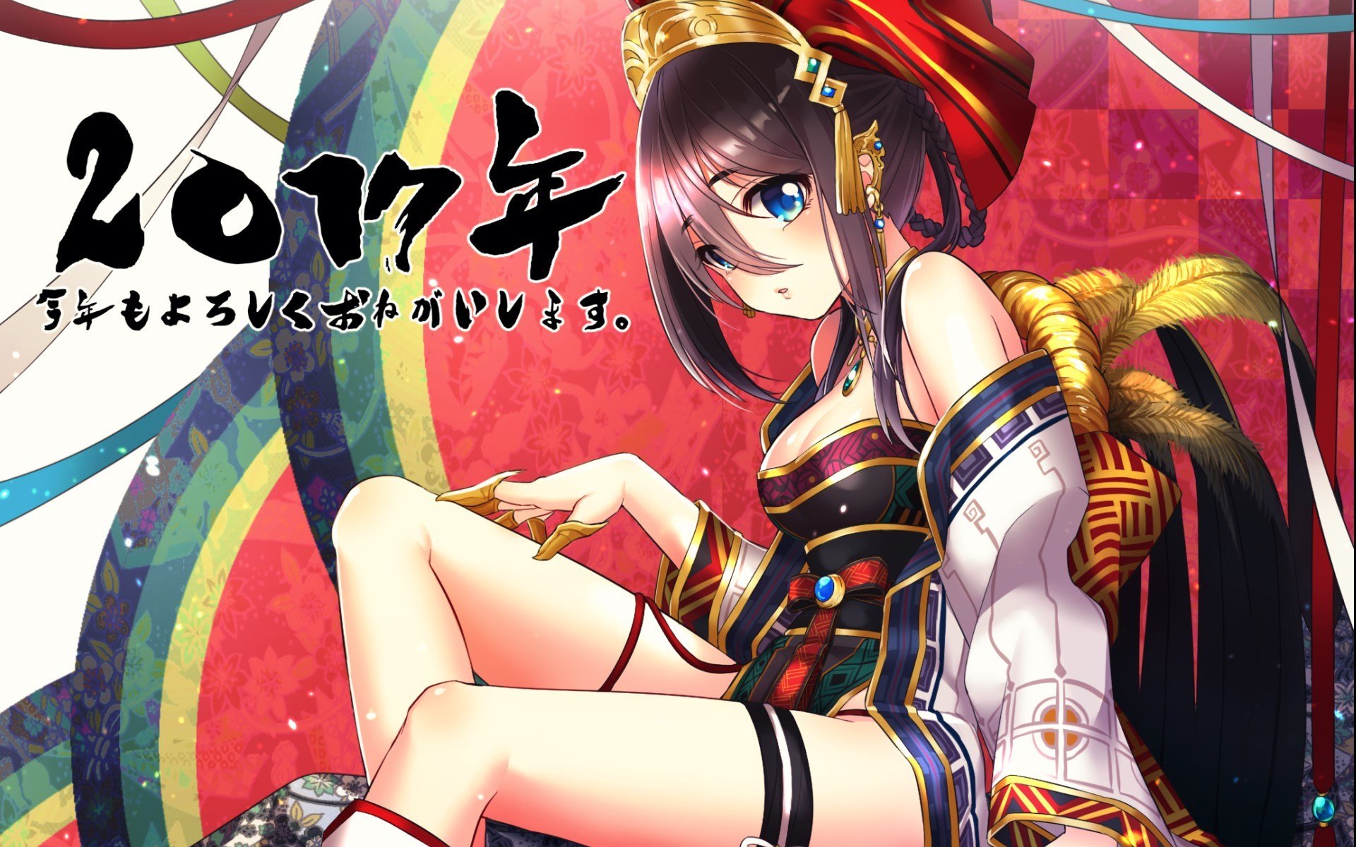 新年快乐,春节,二次元