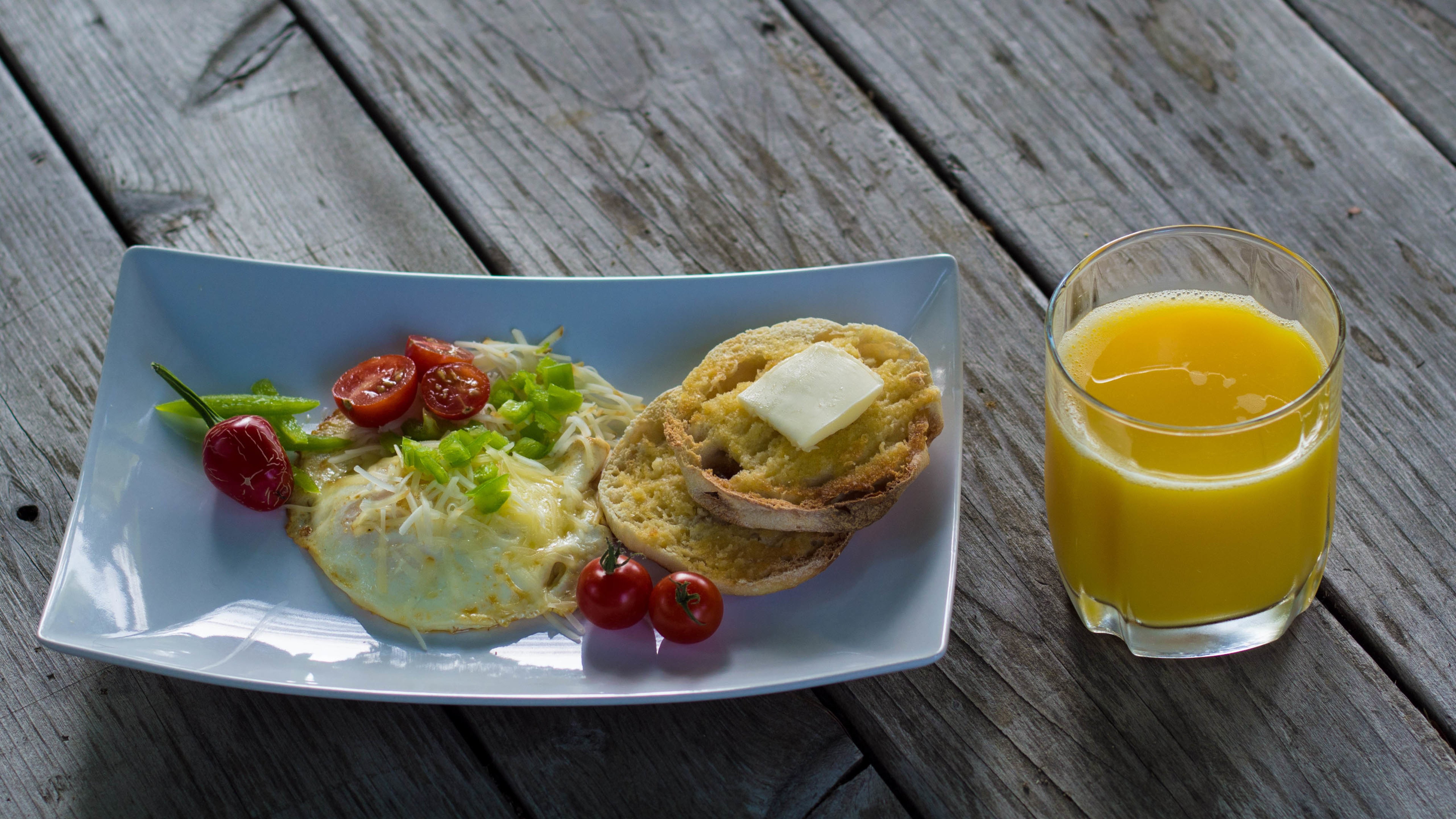 美食,早餐,橙汁