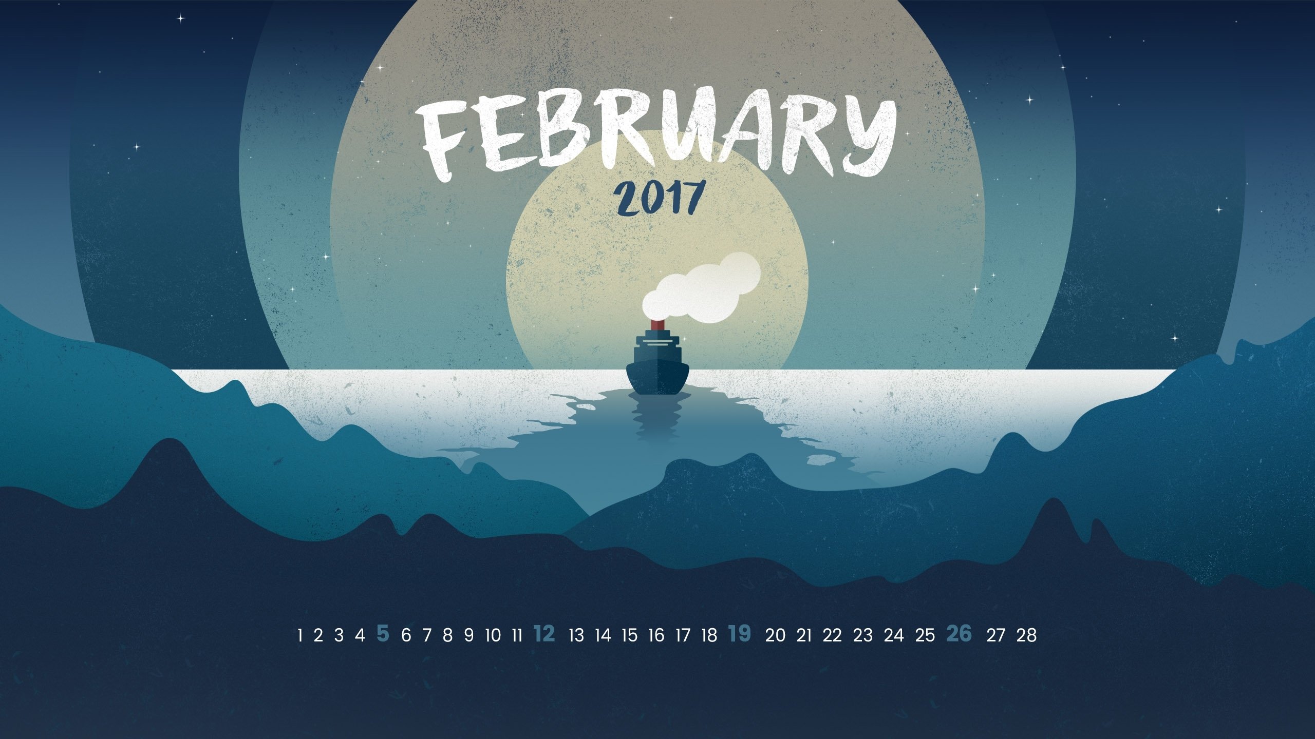 2017年2月,大海,轮船