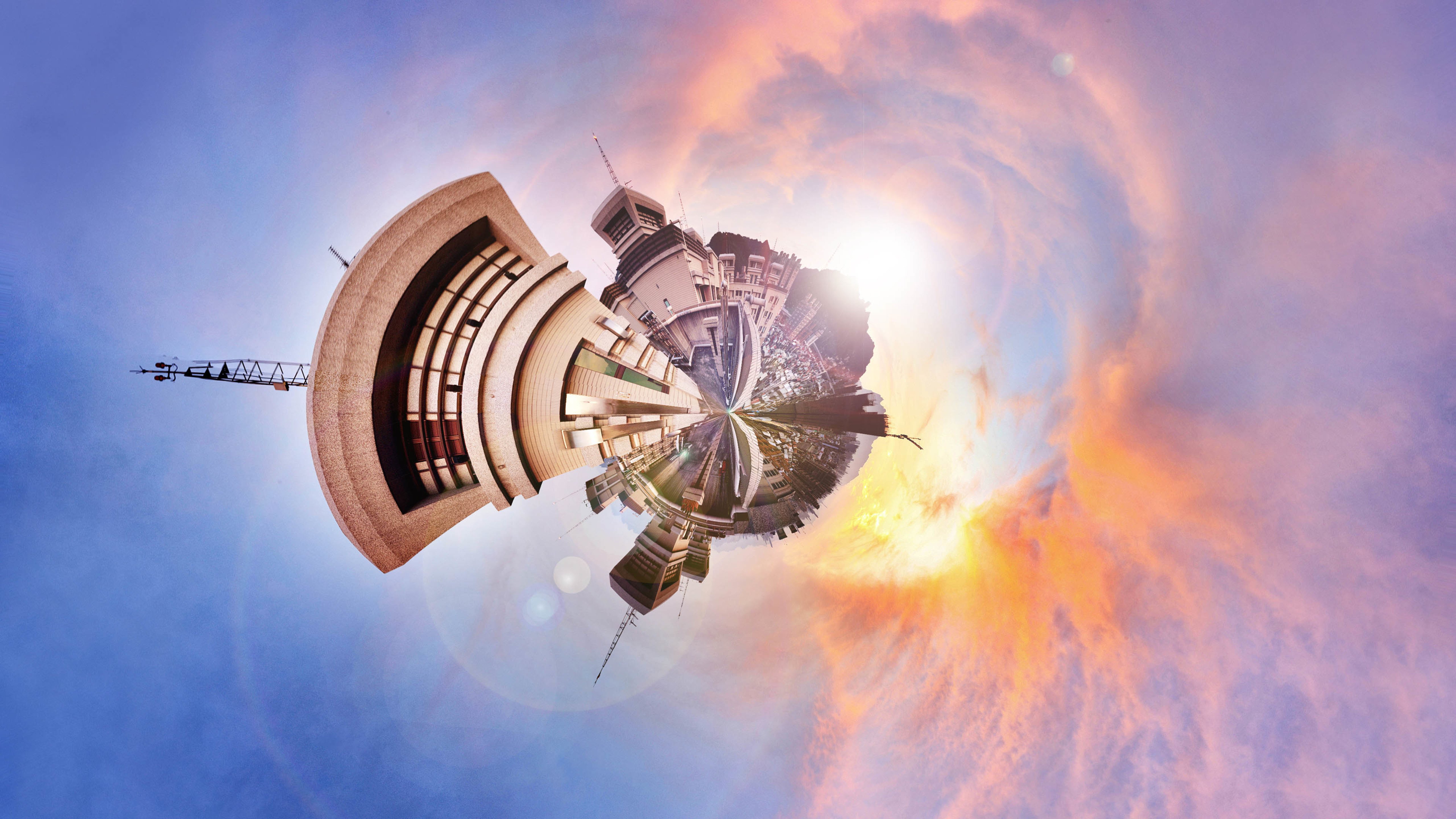 建筑,视觉,扭曲,空间