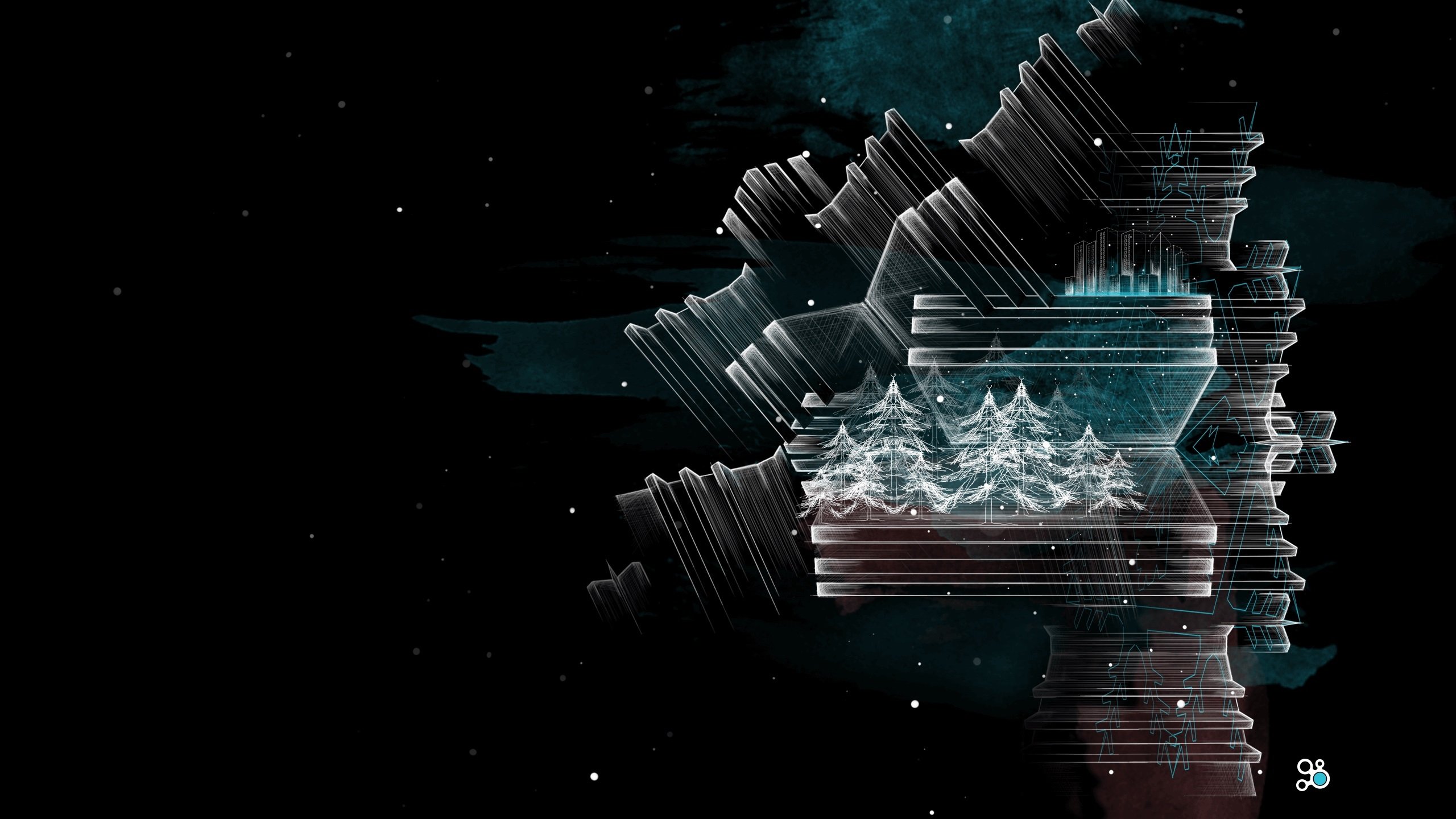 手绘,黑色系,线条