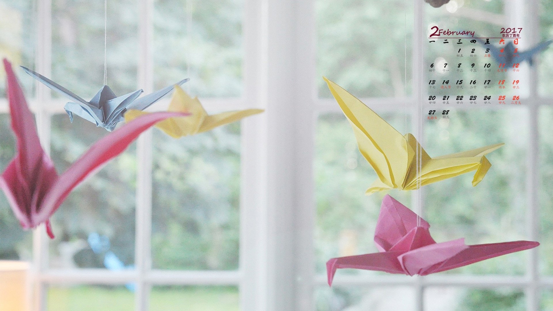 2017年2月,小清新,千纸鹤