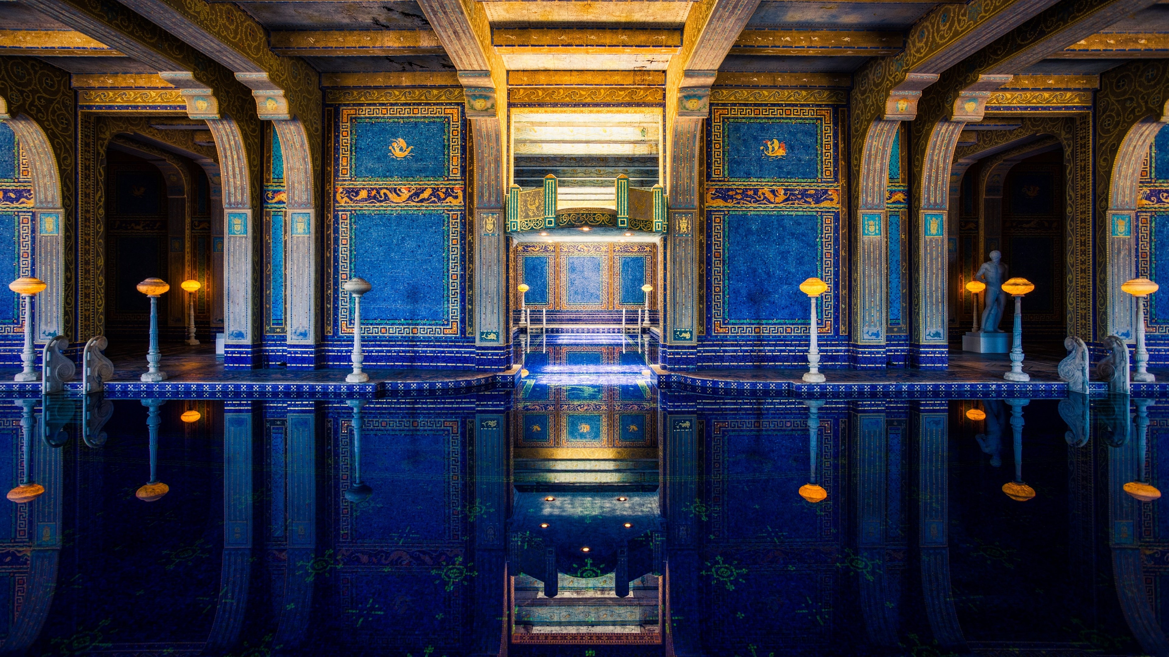 建筑,泳池,蓝色