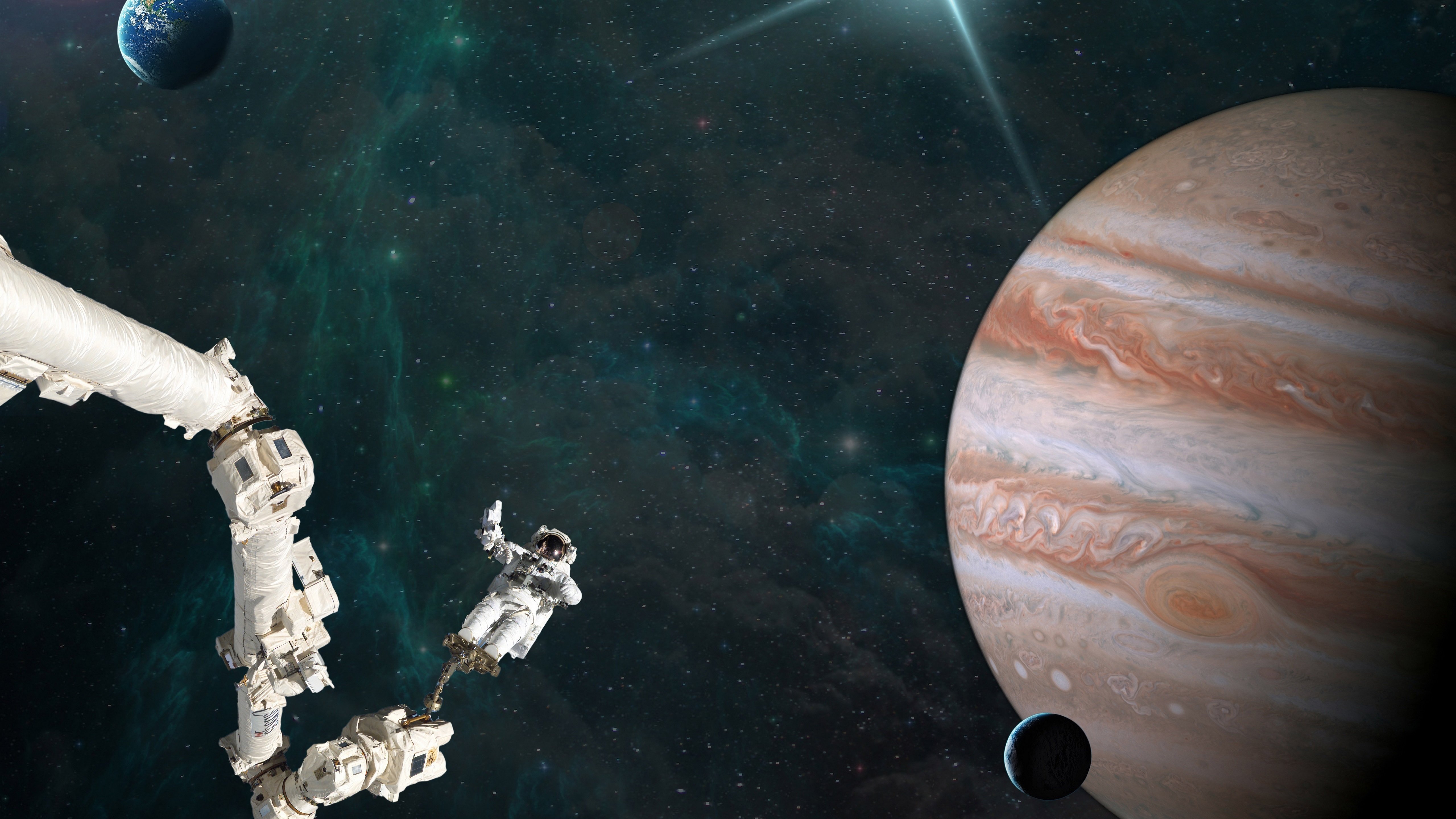 太空,星球,宇航员