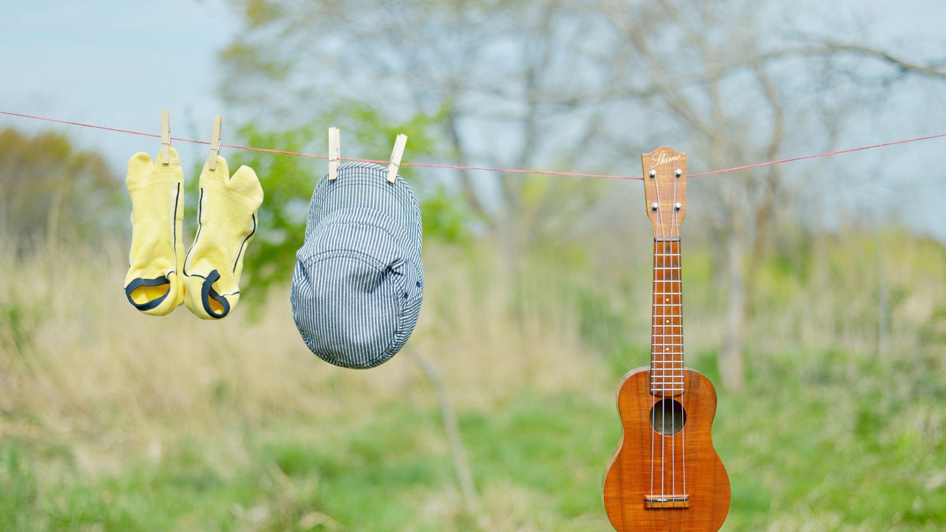 静物写真,吉他,帽子,袜子