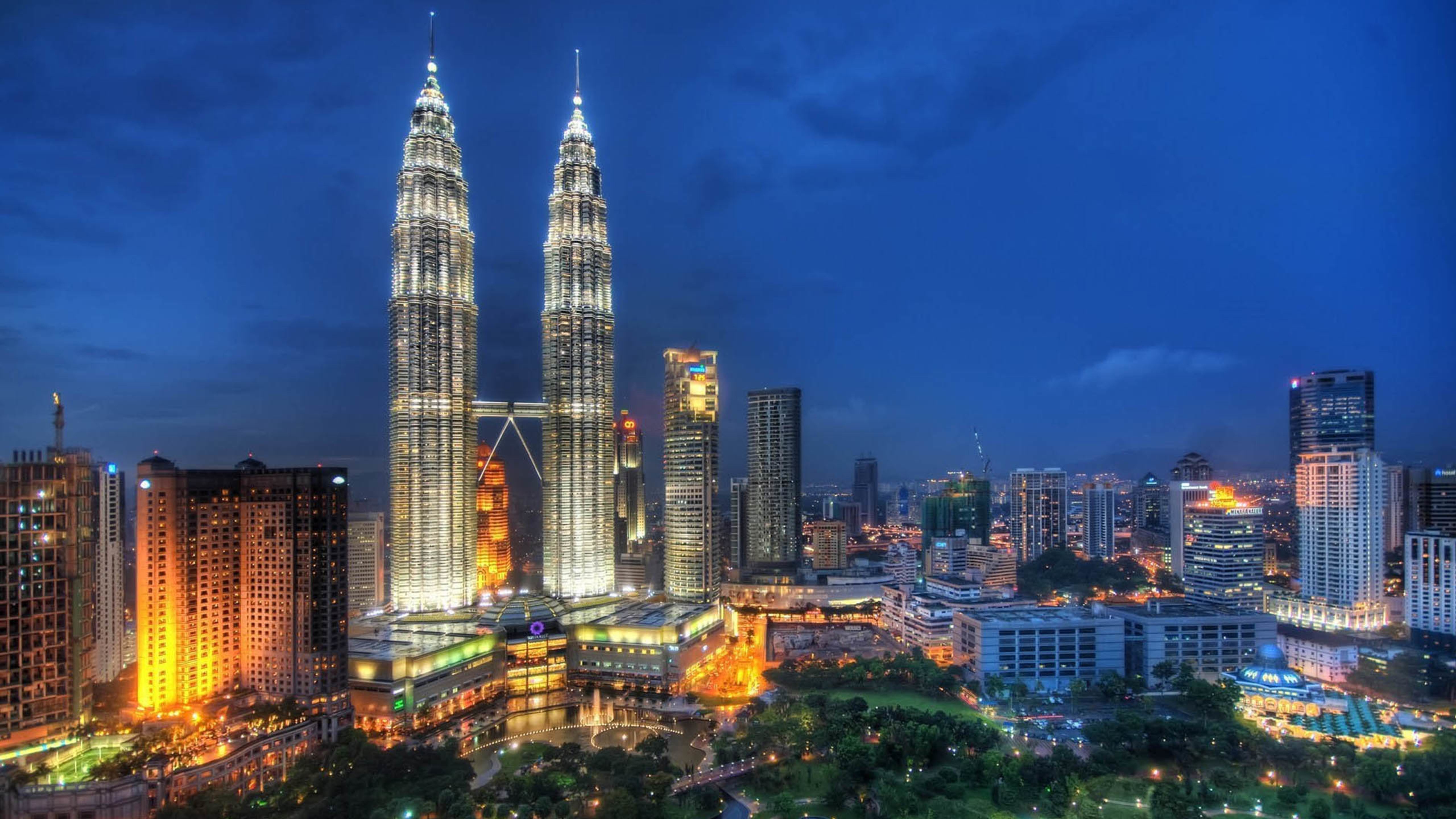 城市夜景,马来西亚,夜景