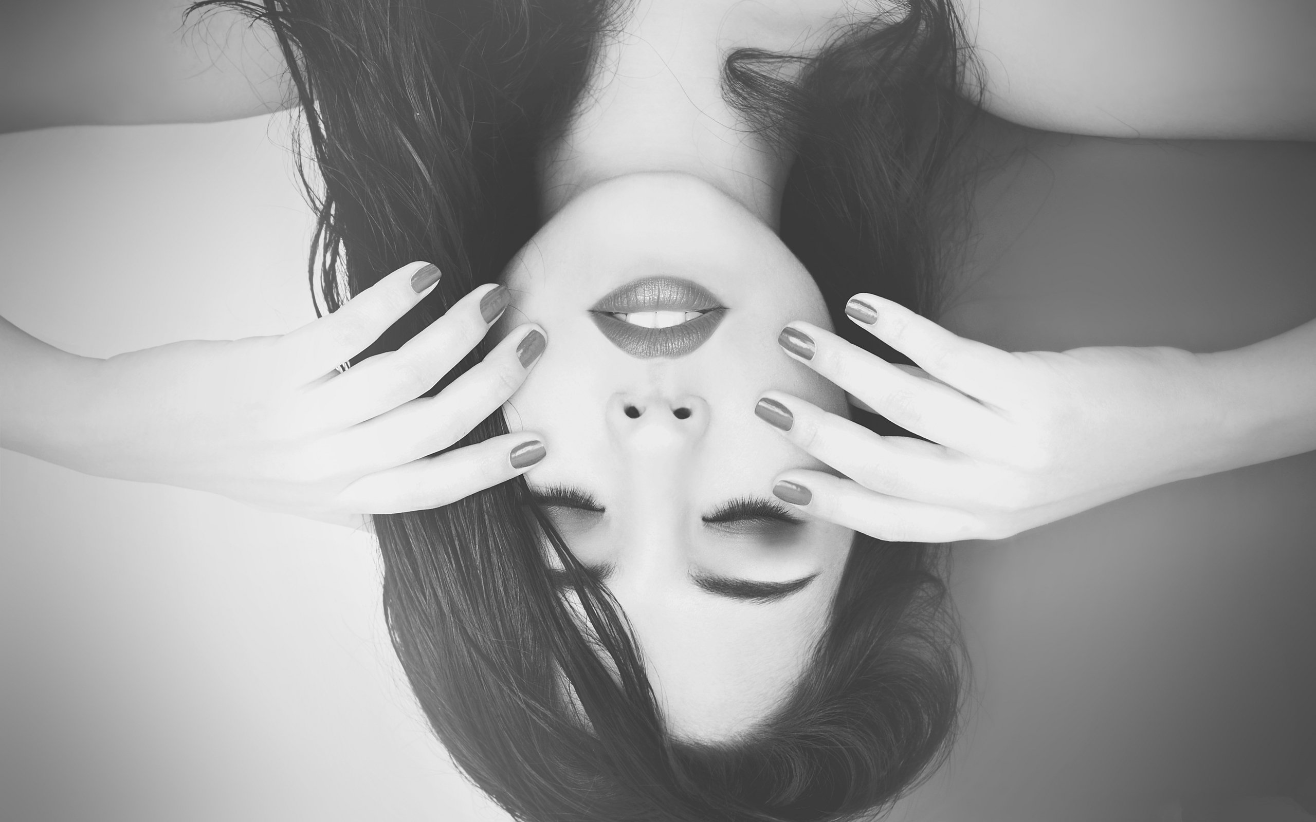 欧美女神,黑白风格