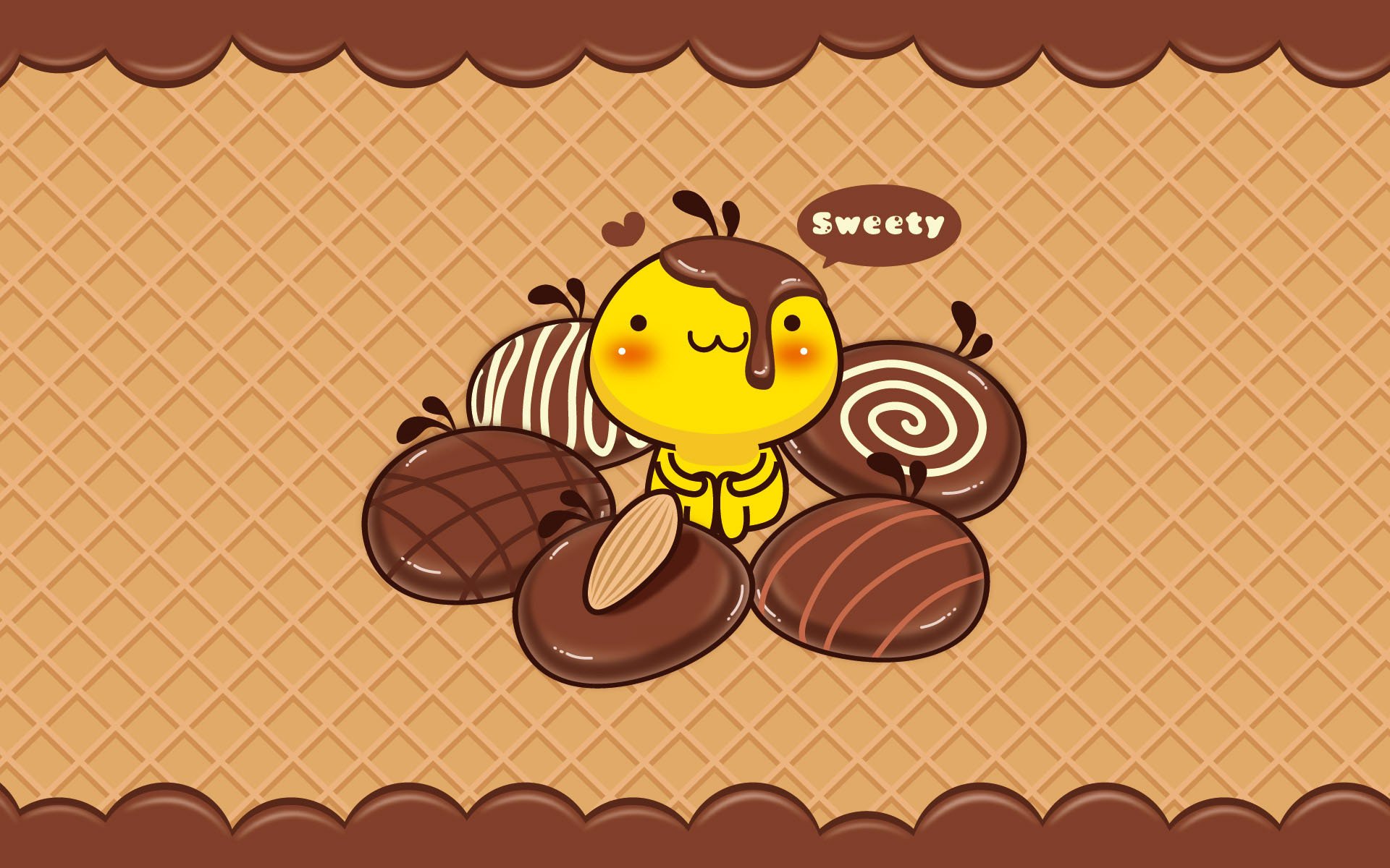 情人节,卡通,巧克力