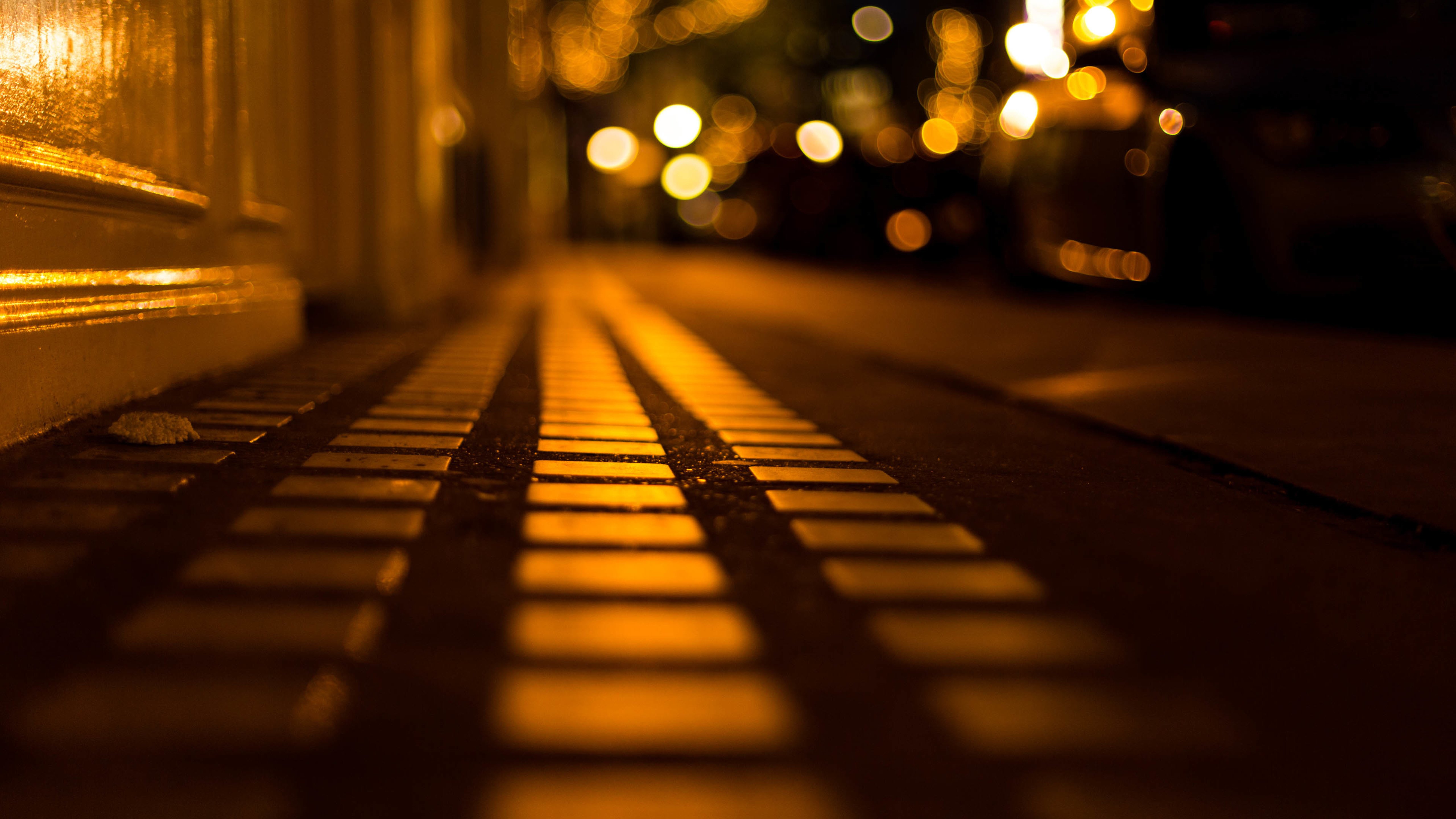 马路,灯光,夜色