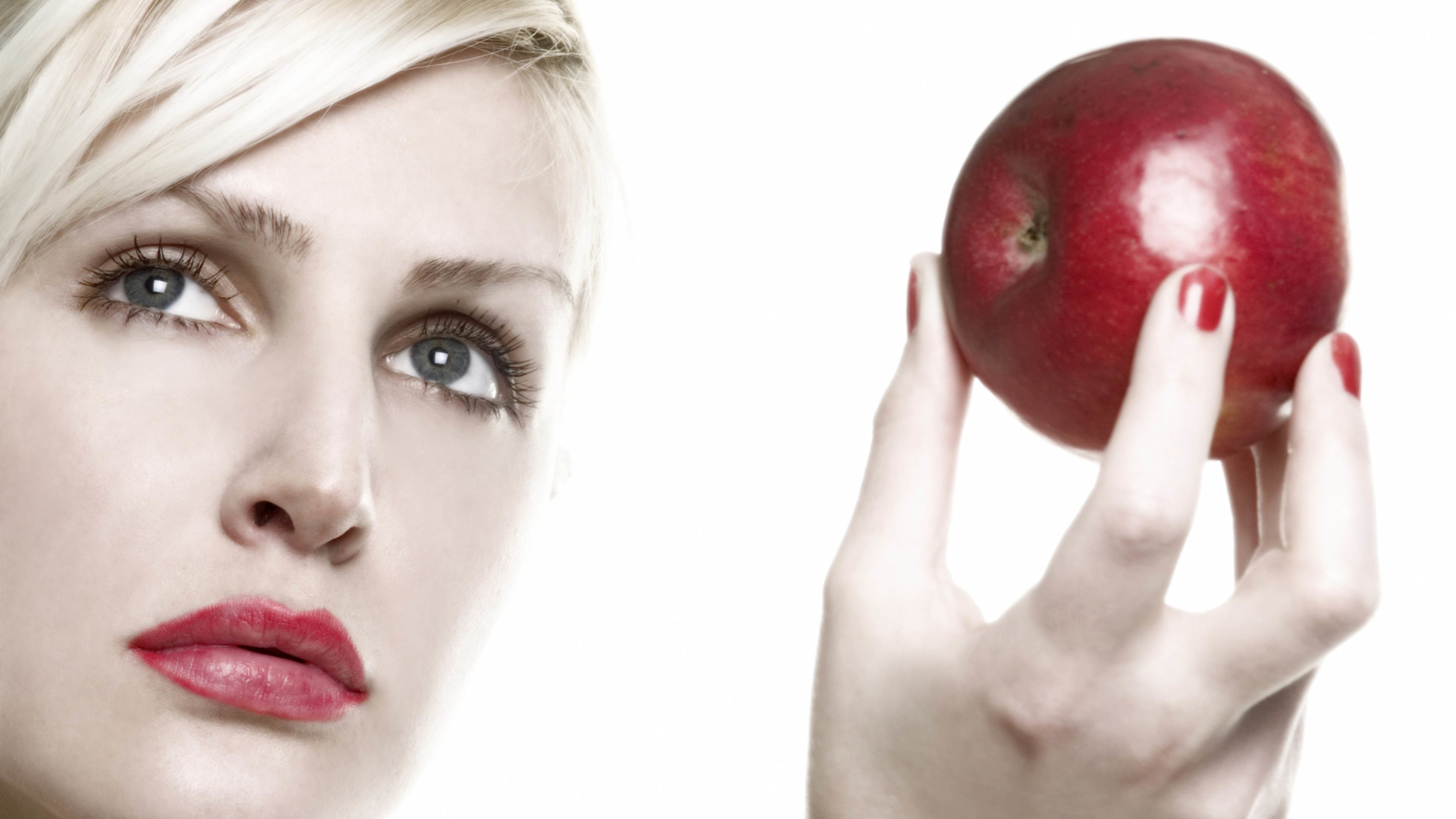 美女,欧美,苹果