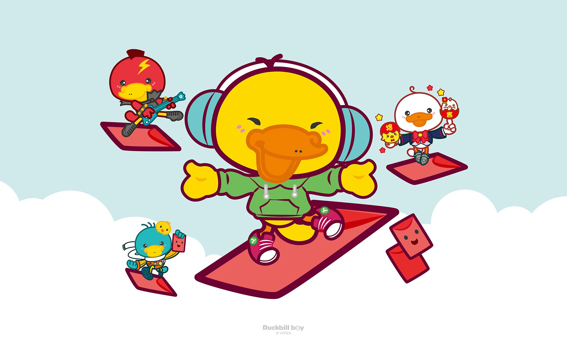 鸭嘴兽男孩,红包