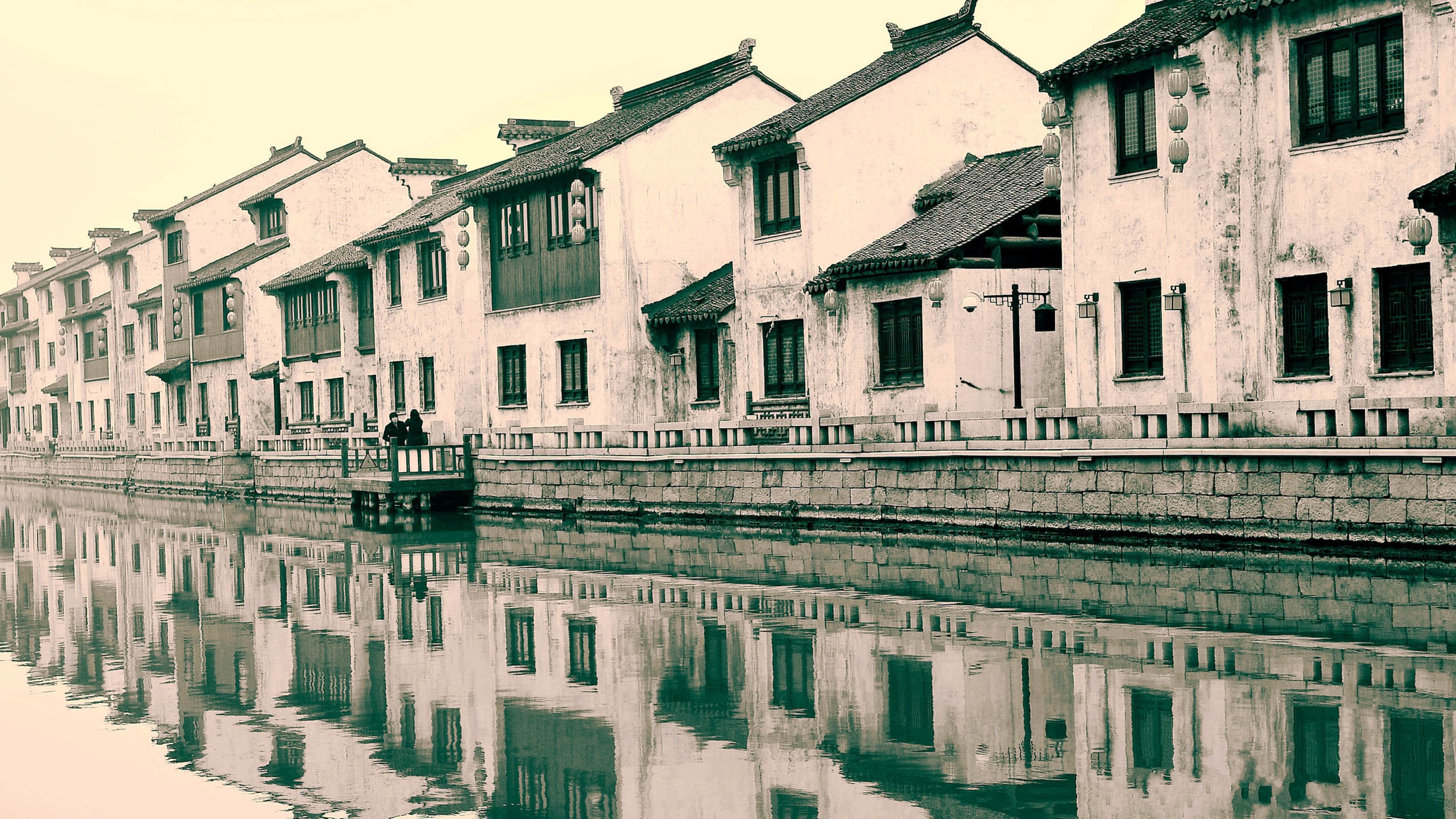 古镇,老房子,建筑,河流