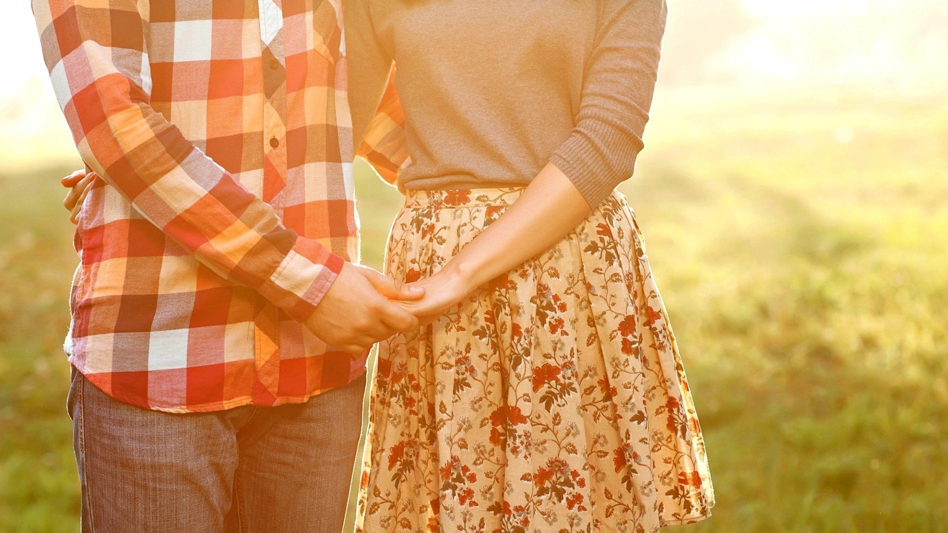 唯美温馨,情侣,牵手