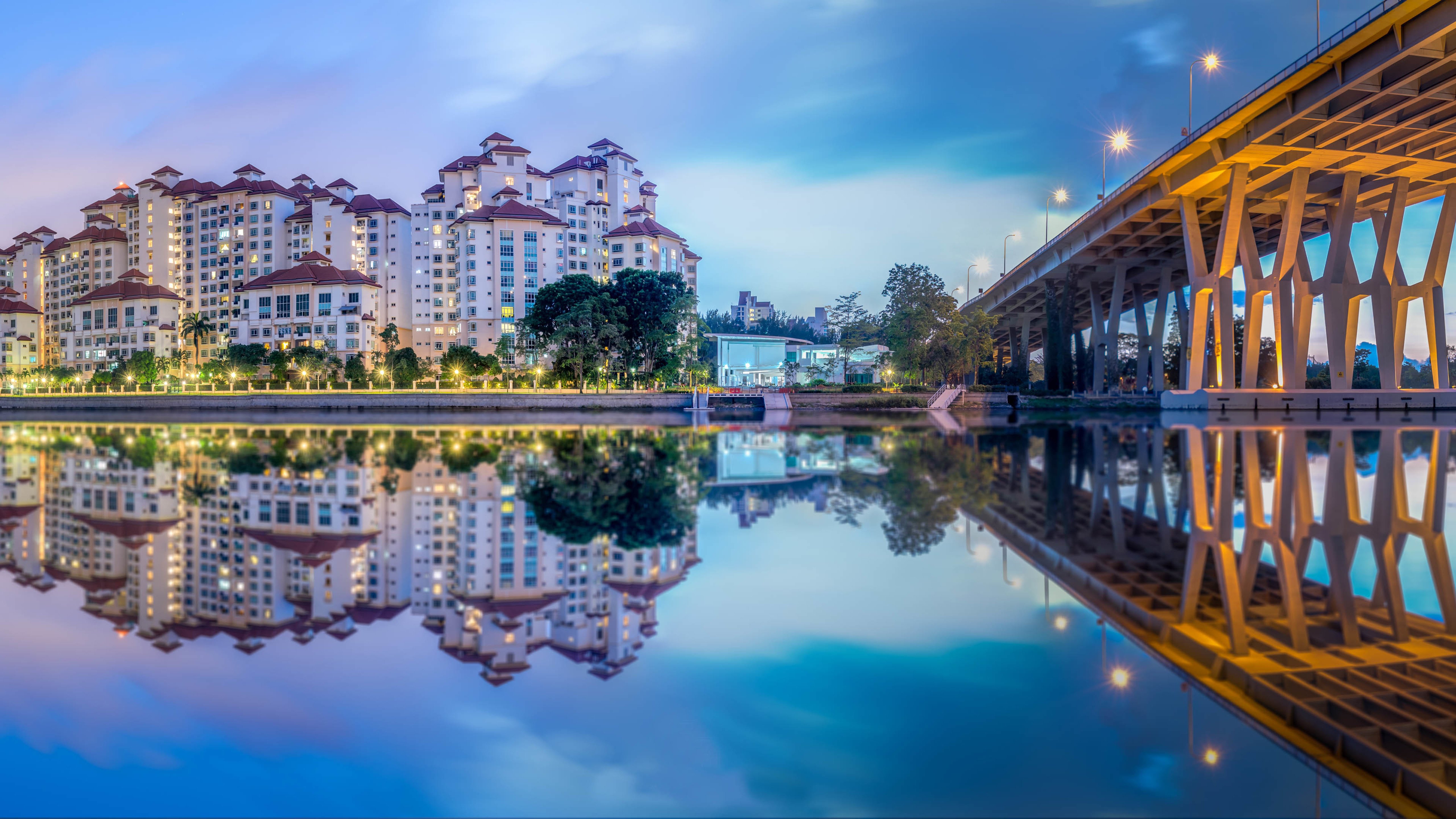 河水,建筑,桥梁