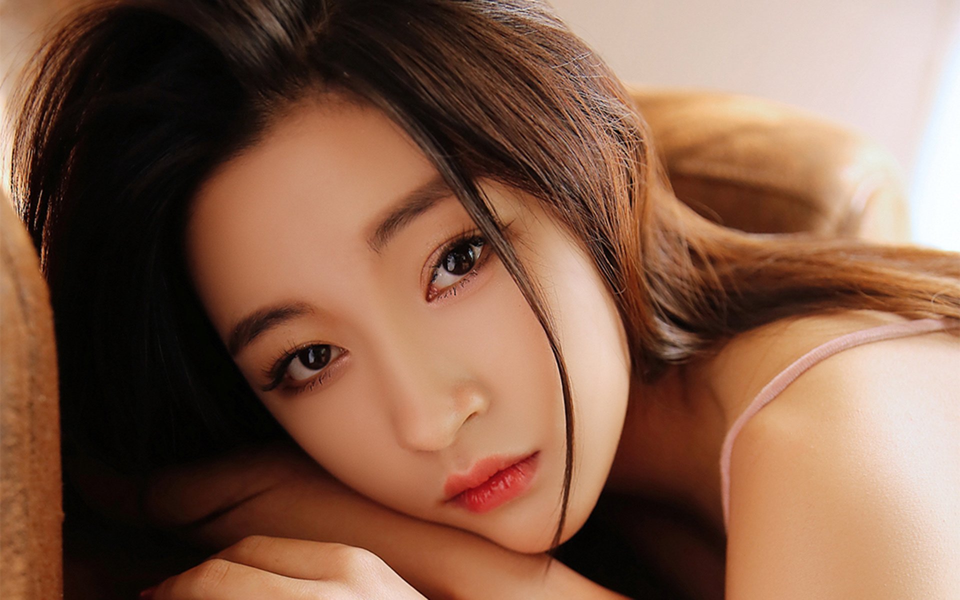 清纯,精致脸庞,日系唯美