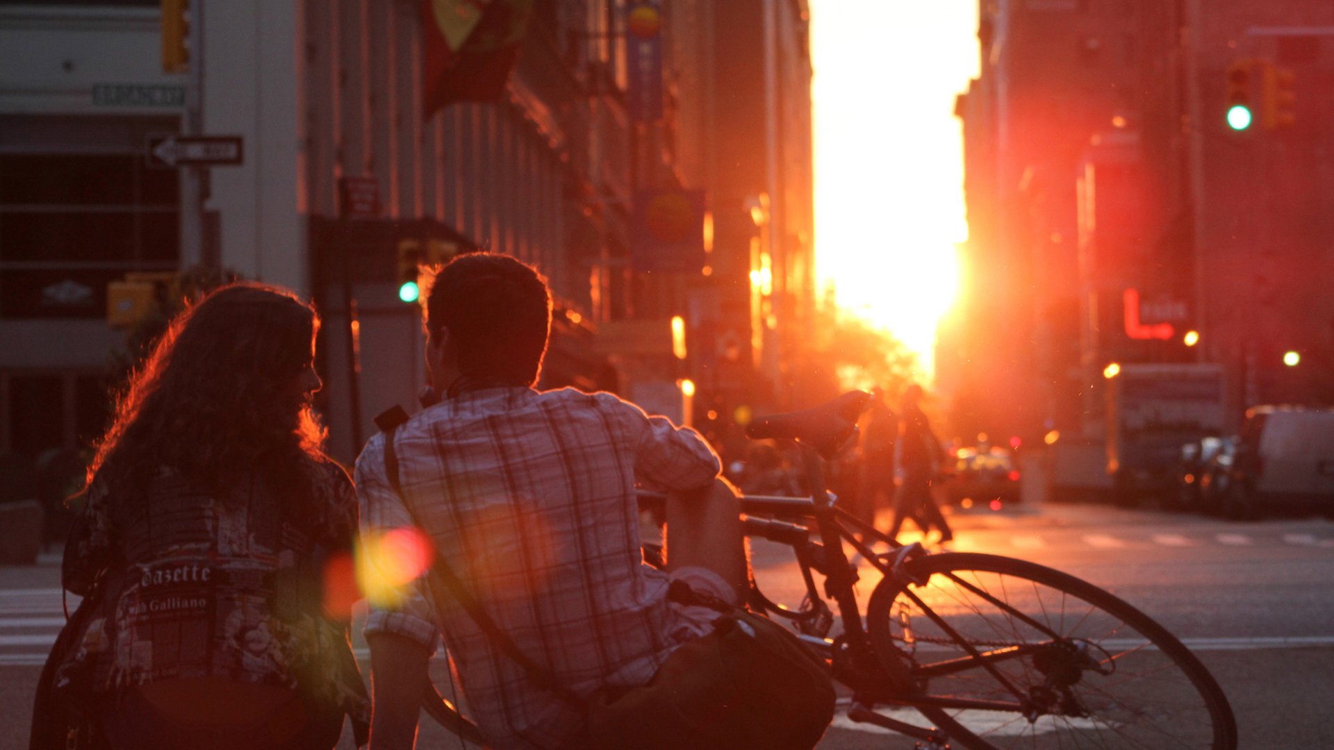 唯美温馨,情侣,黄昏