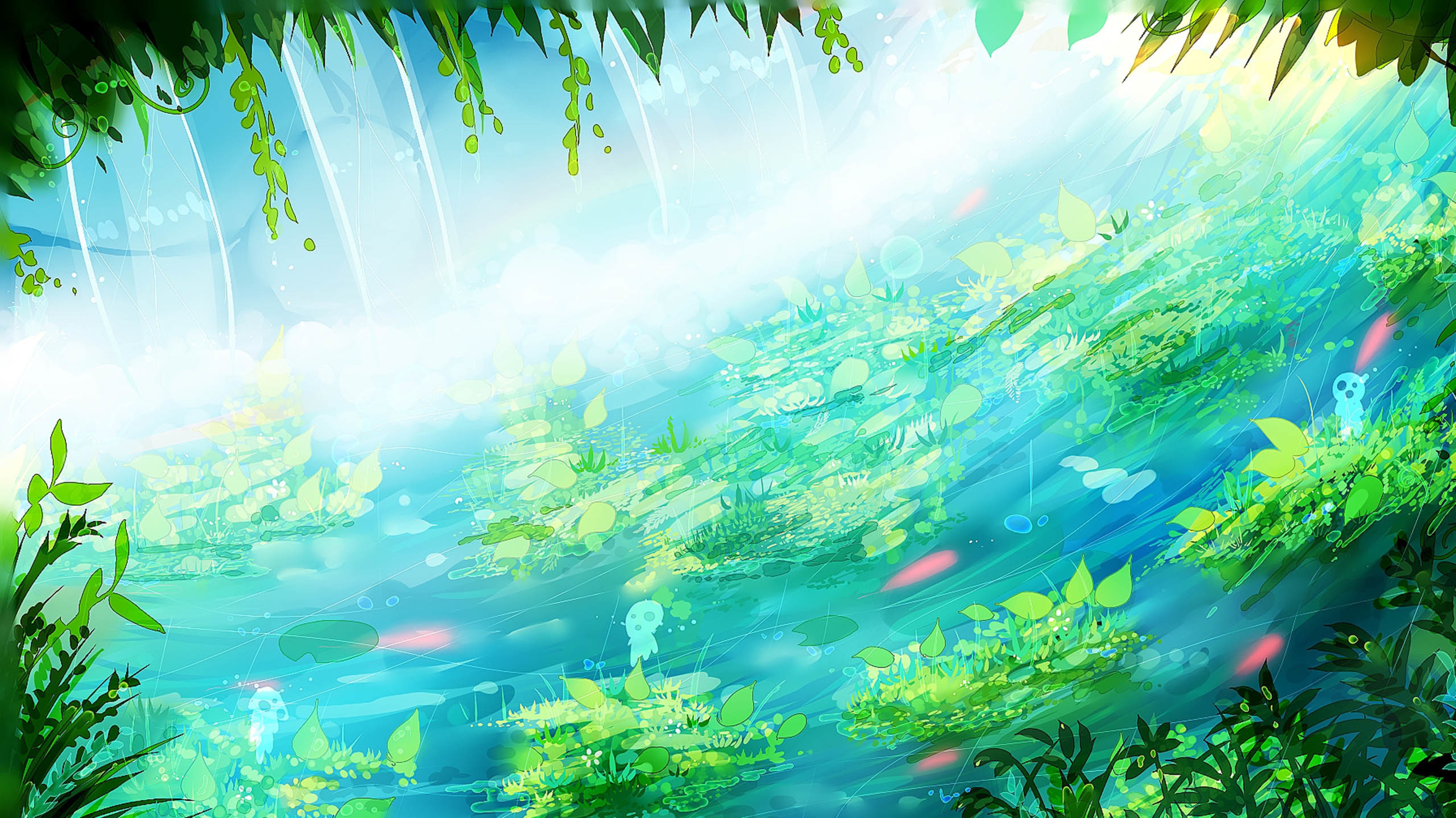 卡通世界,手绘的风景