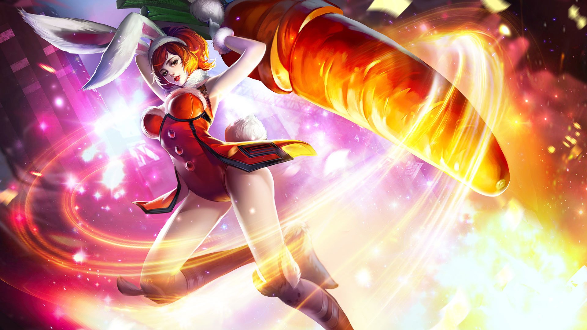 王者荣耀,花木兰,兔女郎