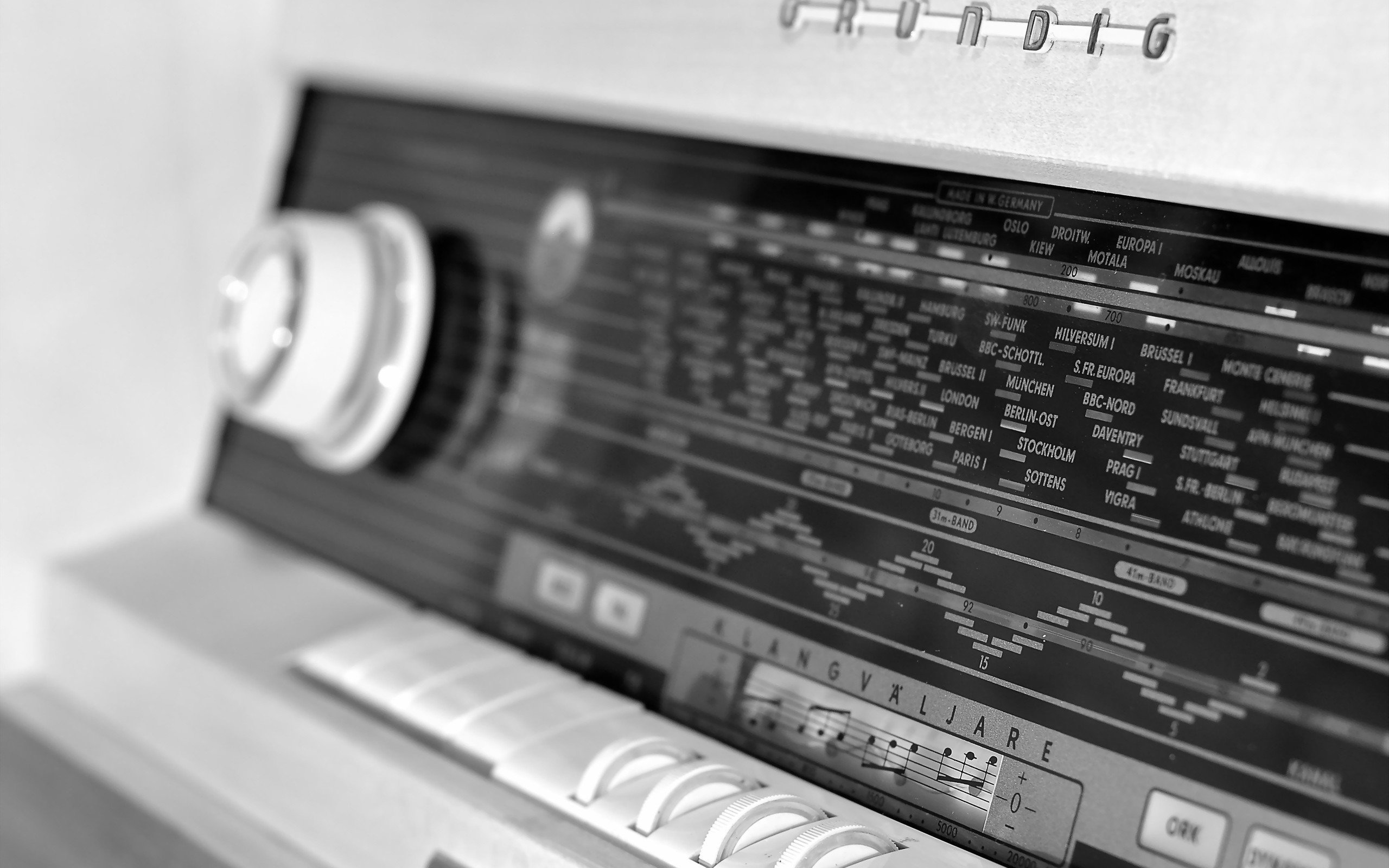 简约,收音机,黑白,Grundig