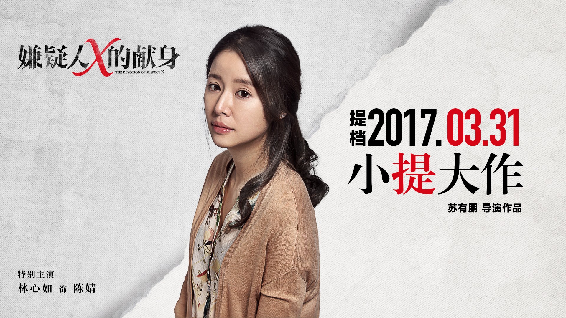 嫌疑人x的献身,林心如
